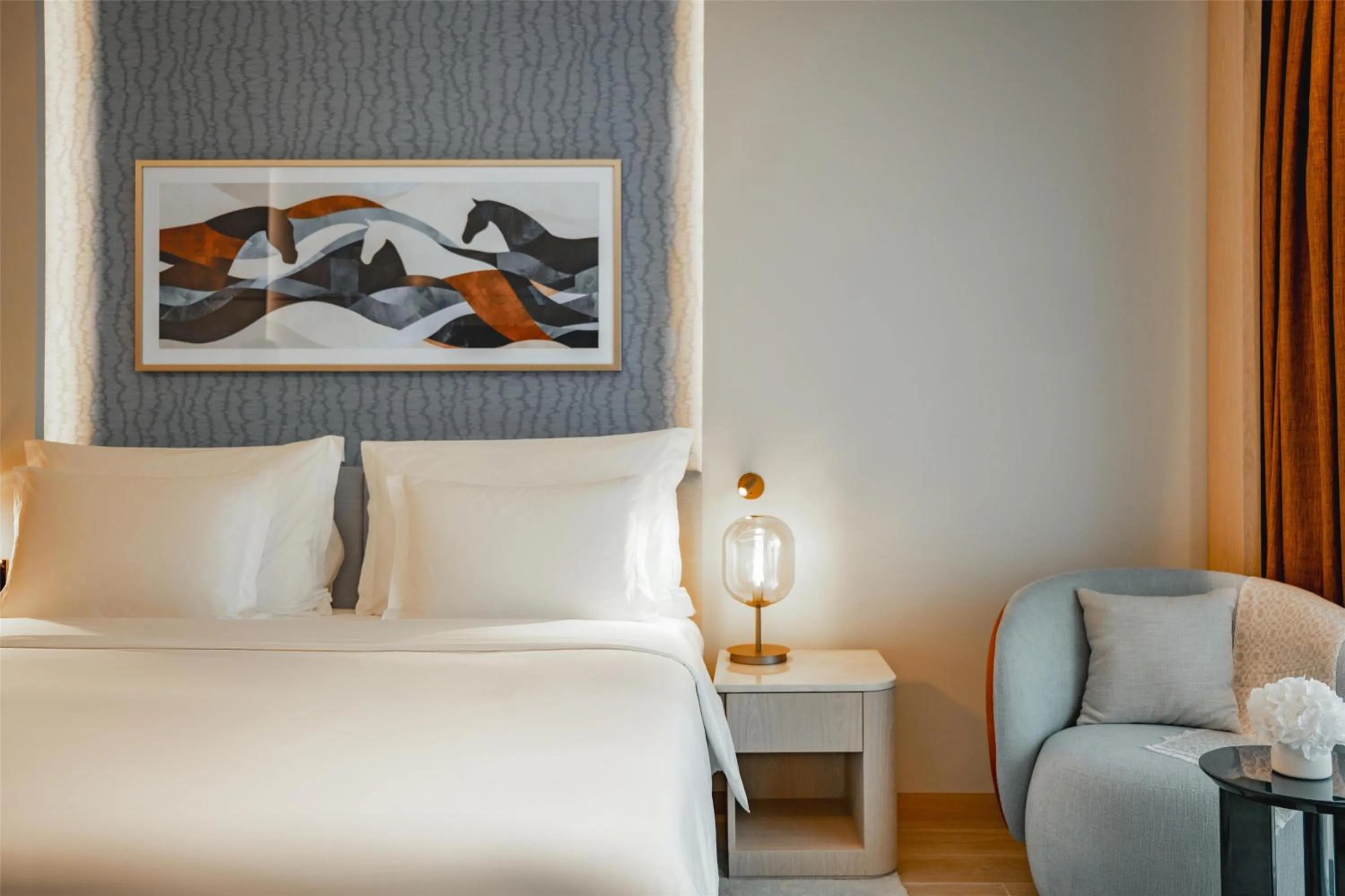 Bedroom, Bed in The Meydan Hotel Dubai