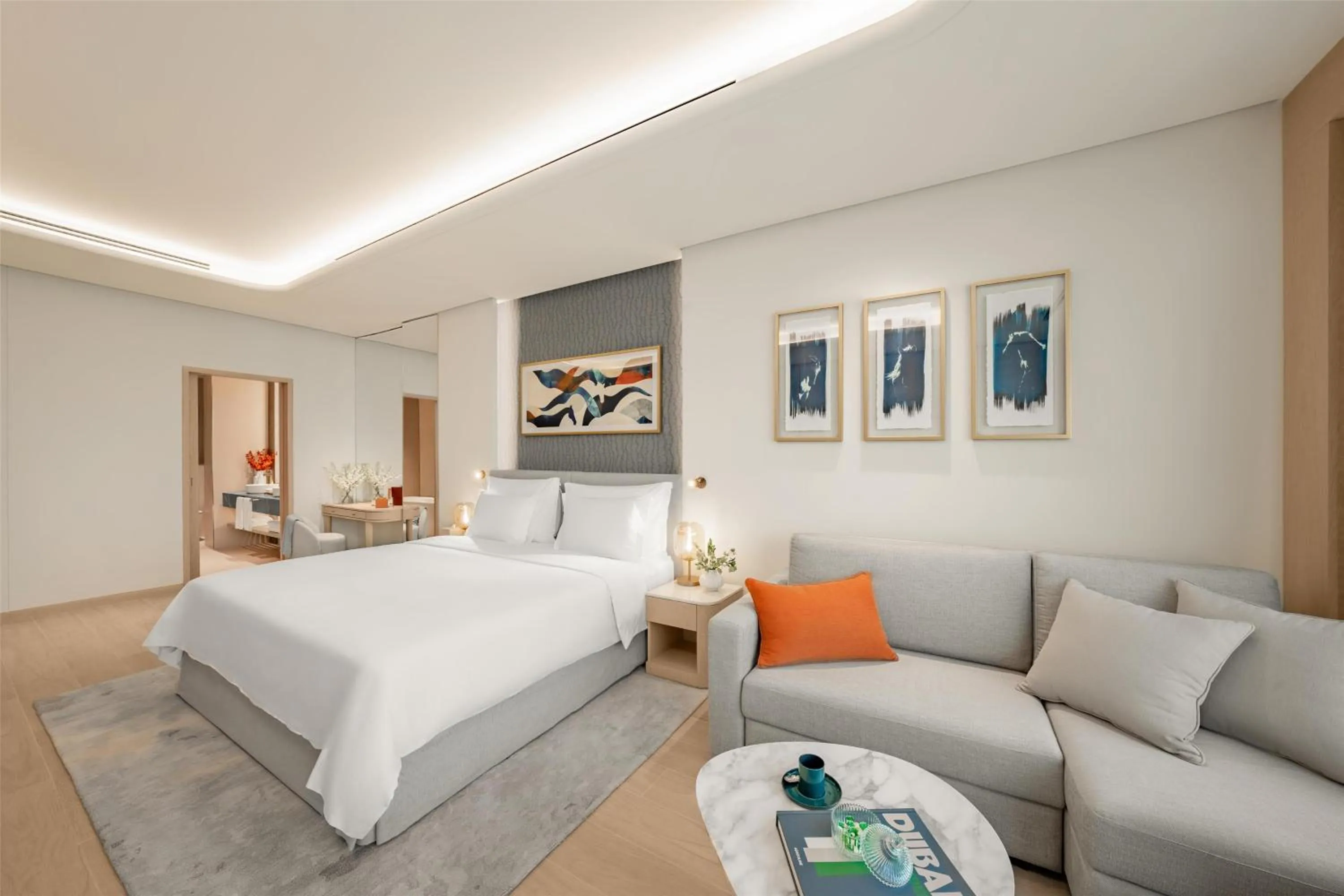 Bedroom, Bed in The Meydan Hotel Dubai