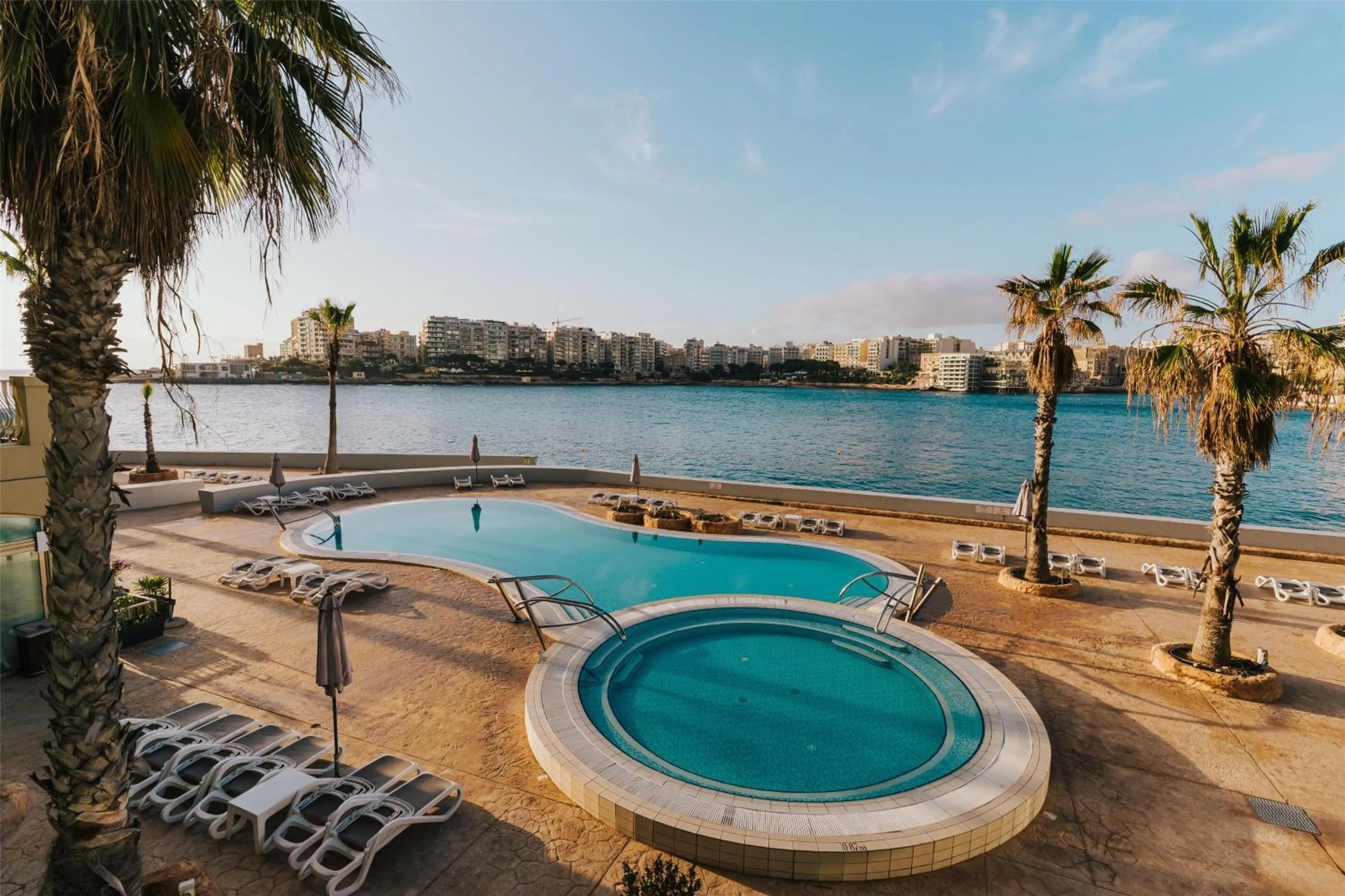 Pool view in Cavalieri Hotel Malta, a member of Radisson Individuals
