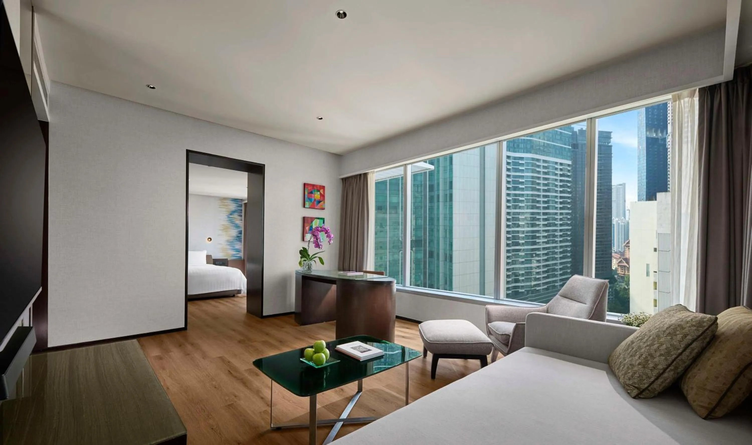 Photo of the whole room, Bed in Traders Hotel, Kuala Lumpur