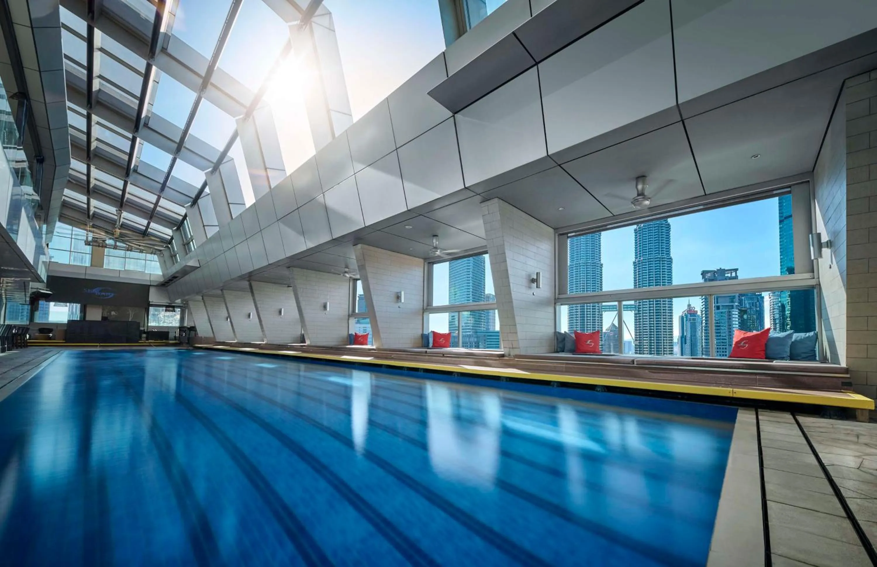 Pool view in Traders Hotel, Kuala Lumpur