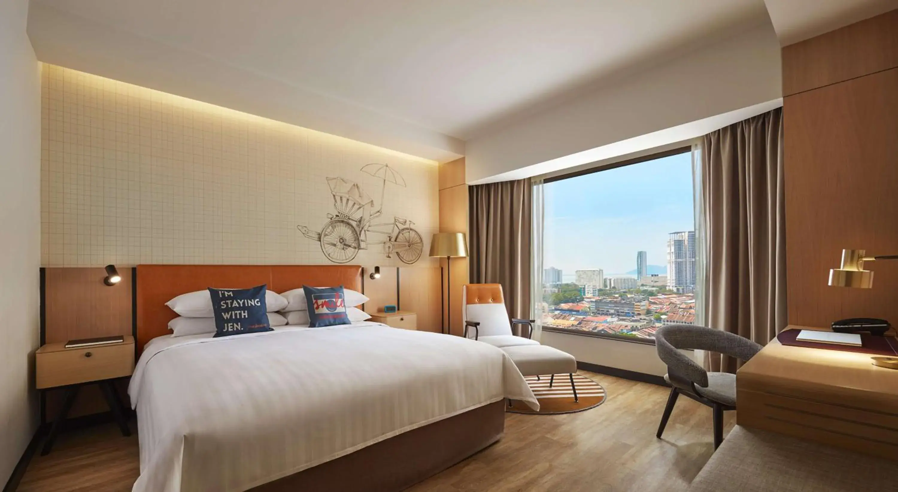 Shower, Bed in JEN Penang Georgetown by Shangri-La Shower, Bed in JEN Penang Georgetown by Shangri-La