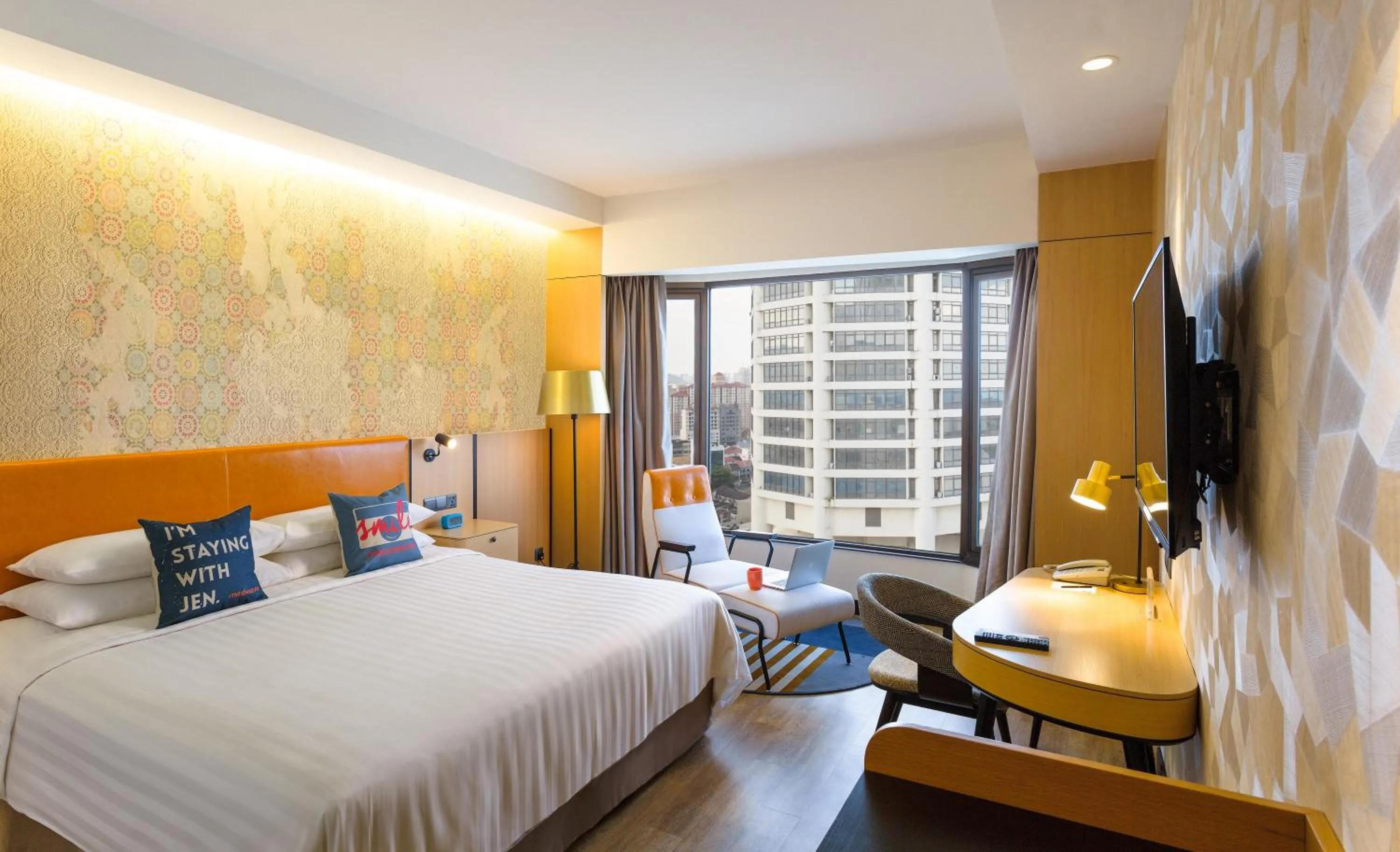 Decorative detail, Bed in JEN Penang Georgetown by Shangri-La