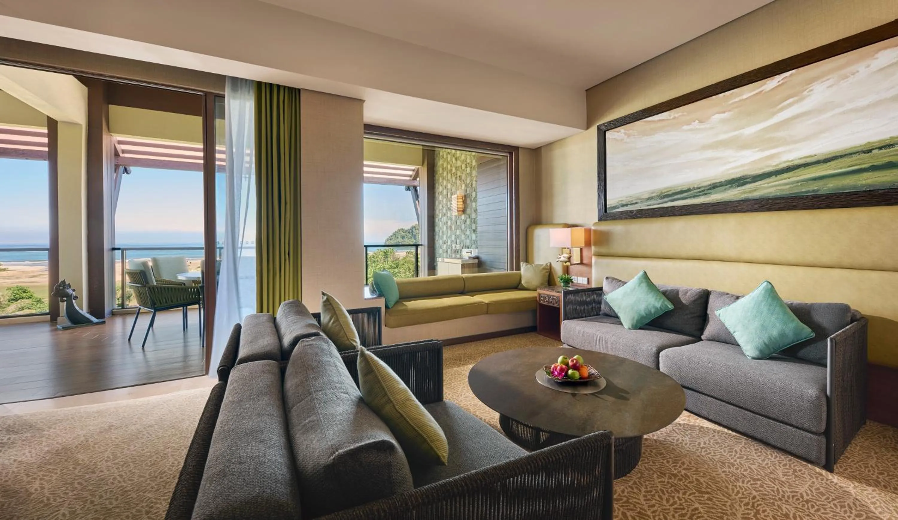 Living room in Shangri-La Rasa Ria, Kota Kinabalu