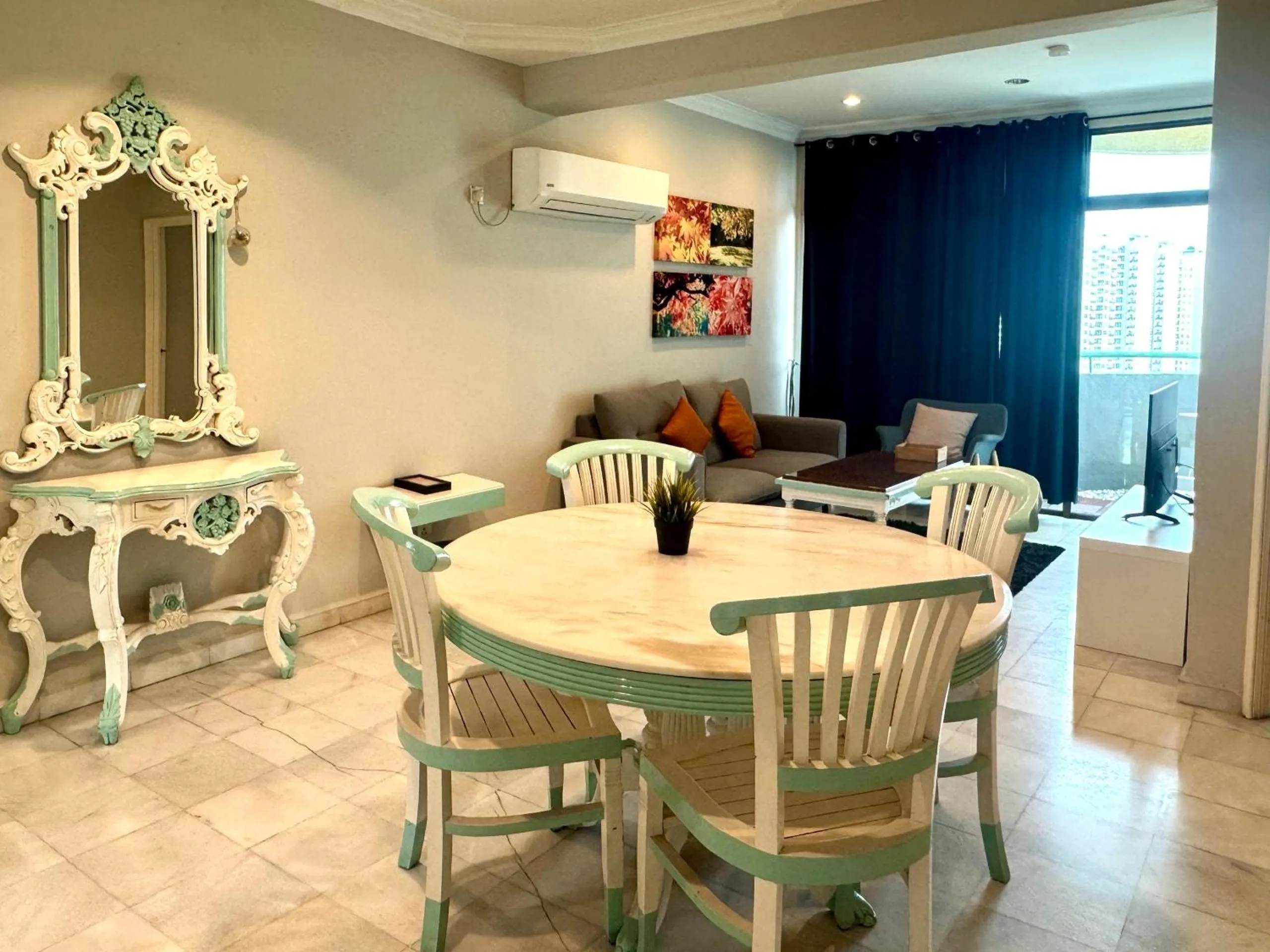 Living room in Century Bay Private Residences