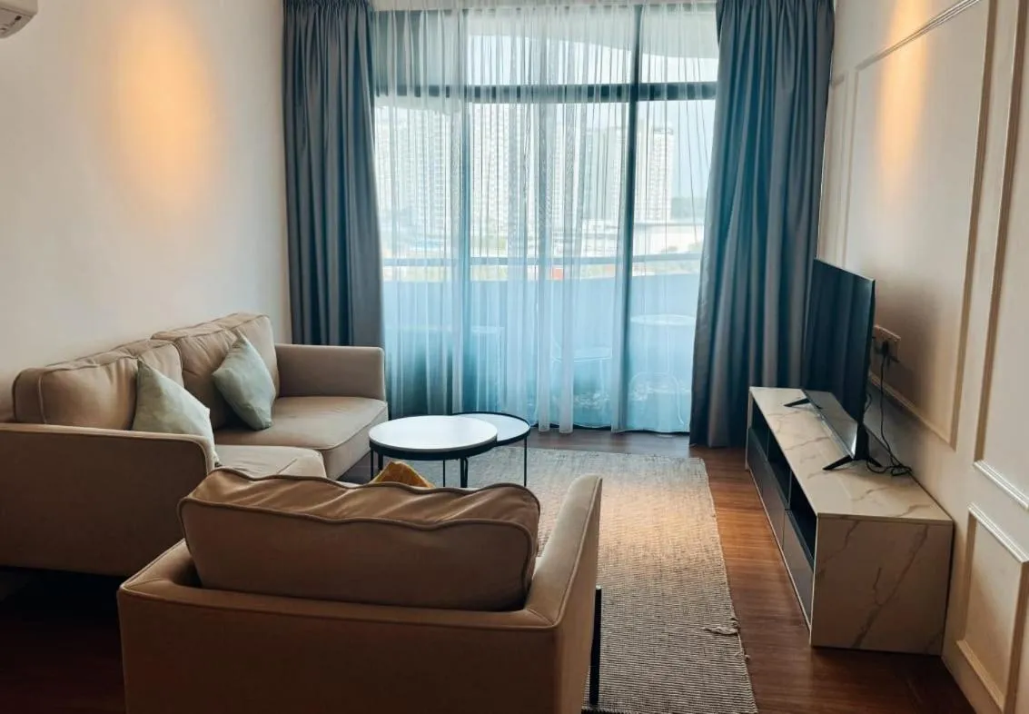 Living room in Century Bay Private Residences