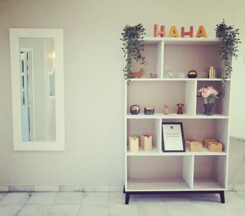 Living room in Century Bay Private Residences