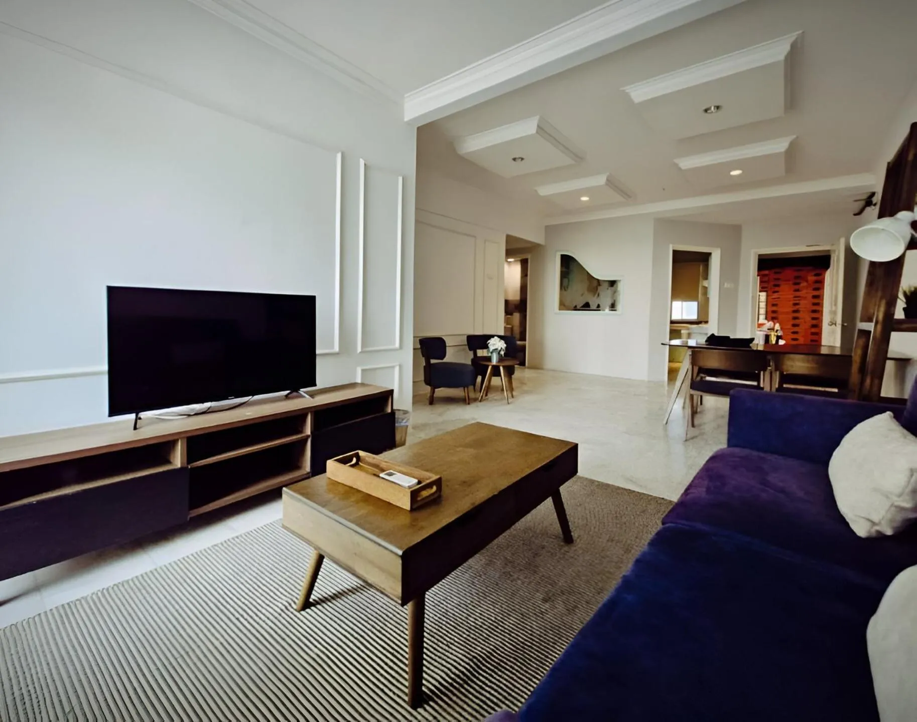 Living room in Century Bay Private Residences