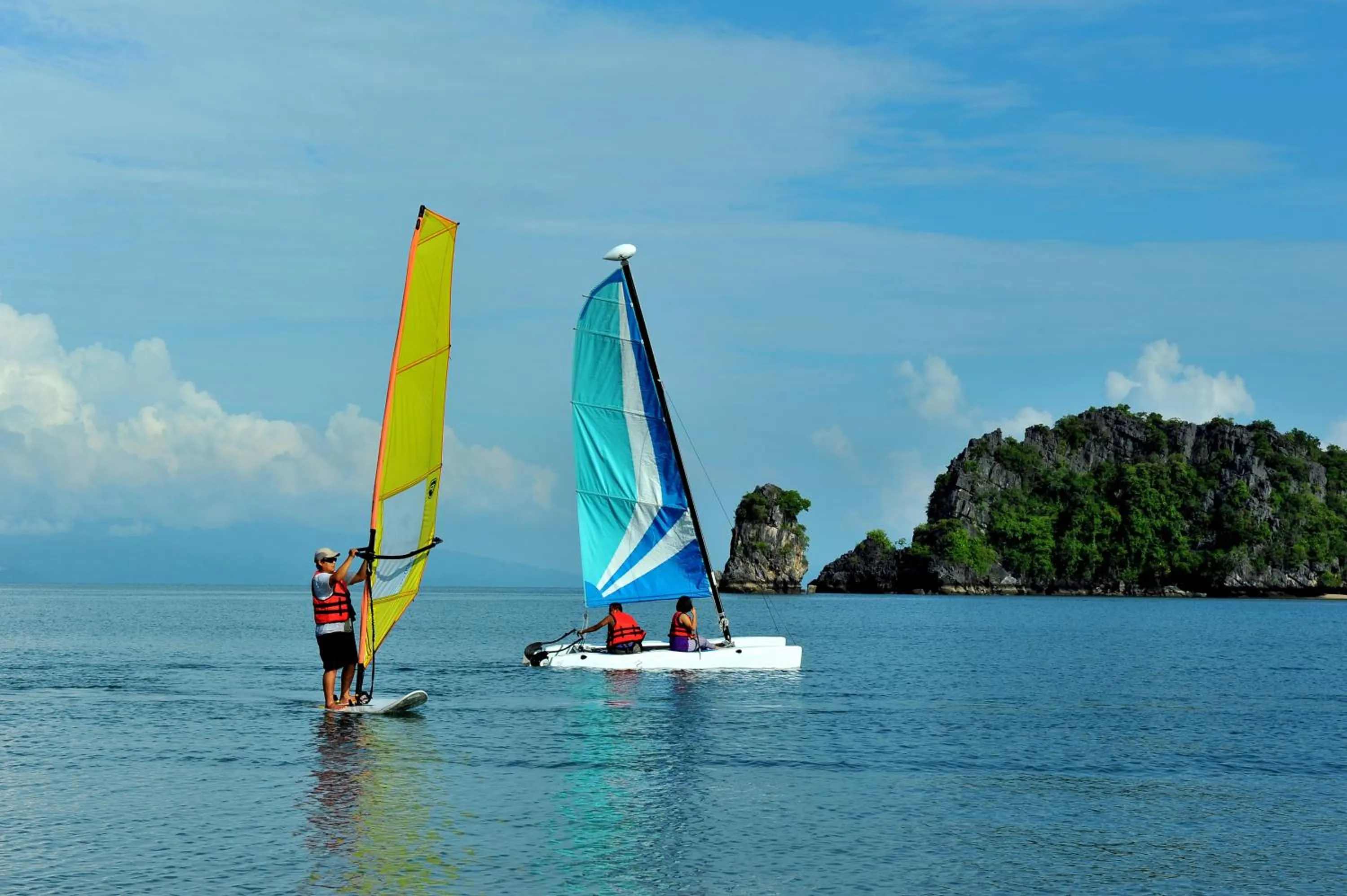 Windsurfing in Tanjung Rhu Resort