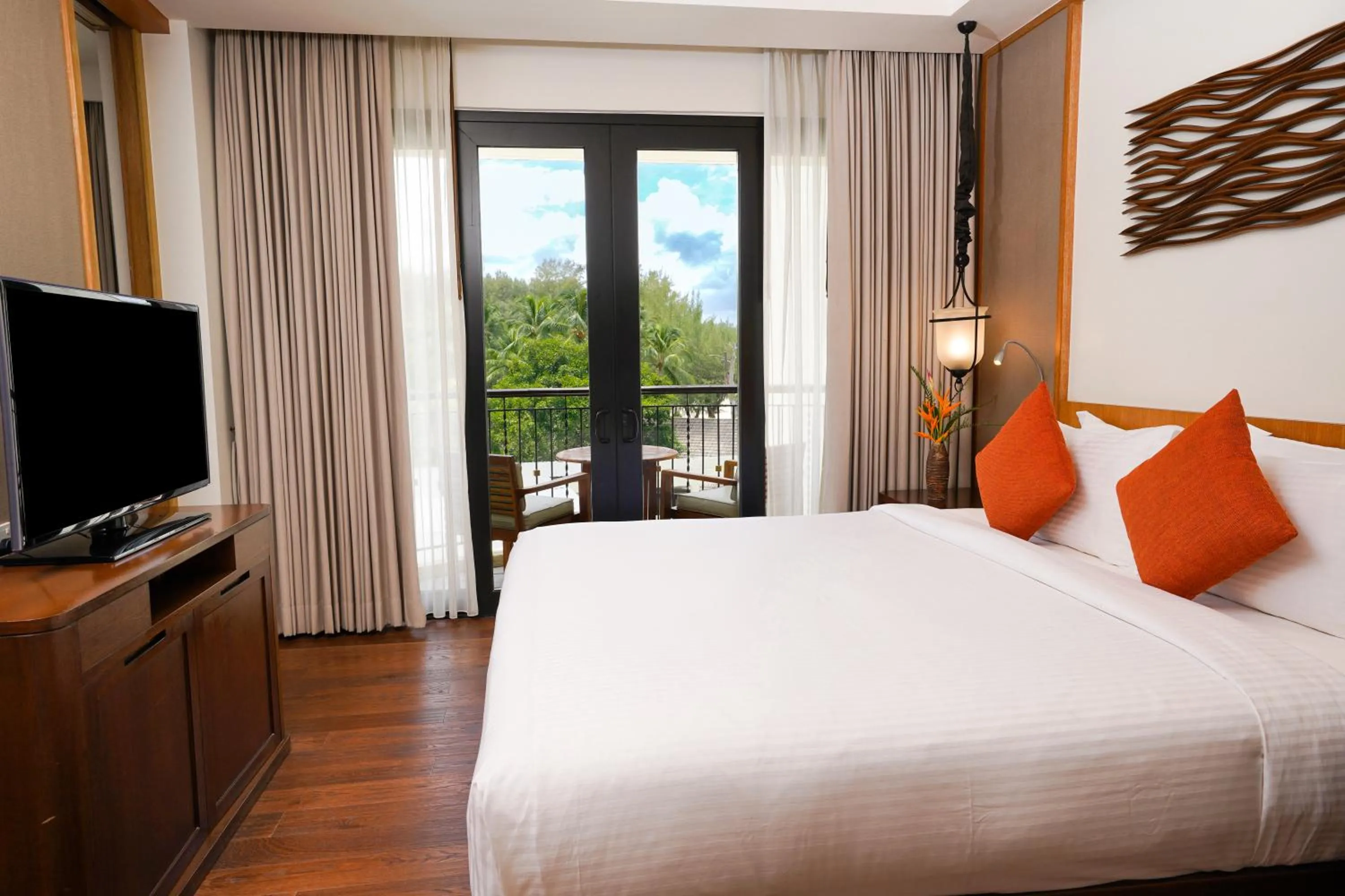 Bed in Tanjung Rhu Resort