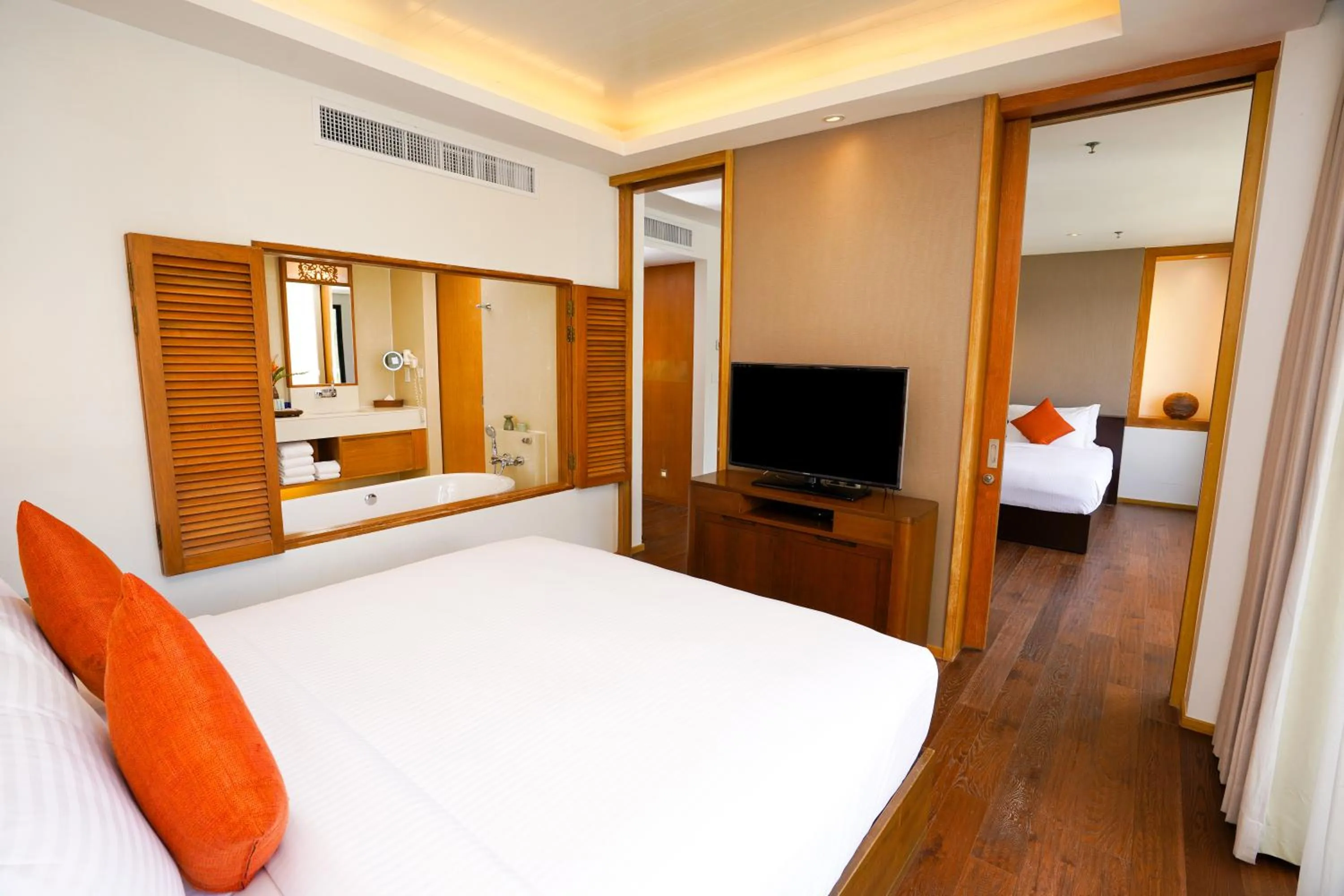 Bed in Tanjung Rhu Resort