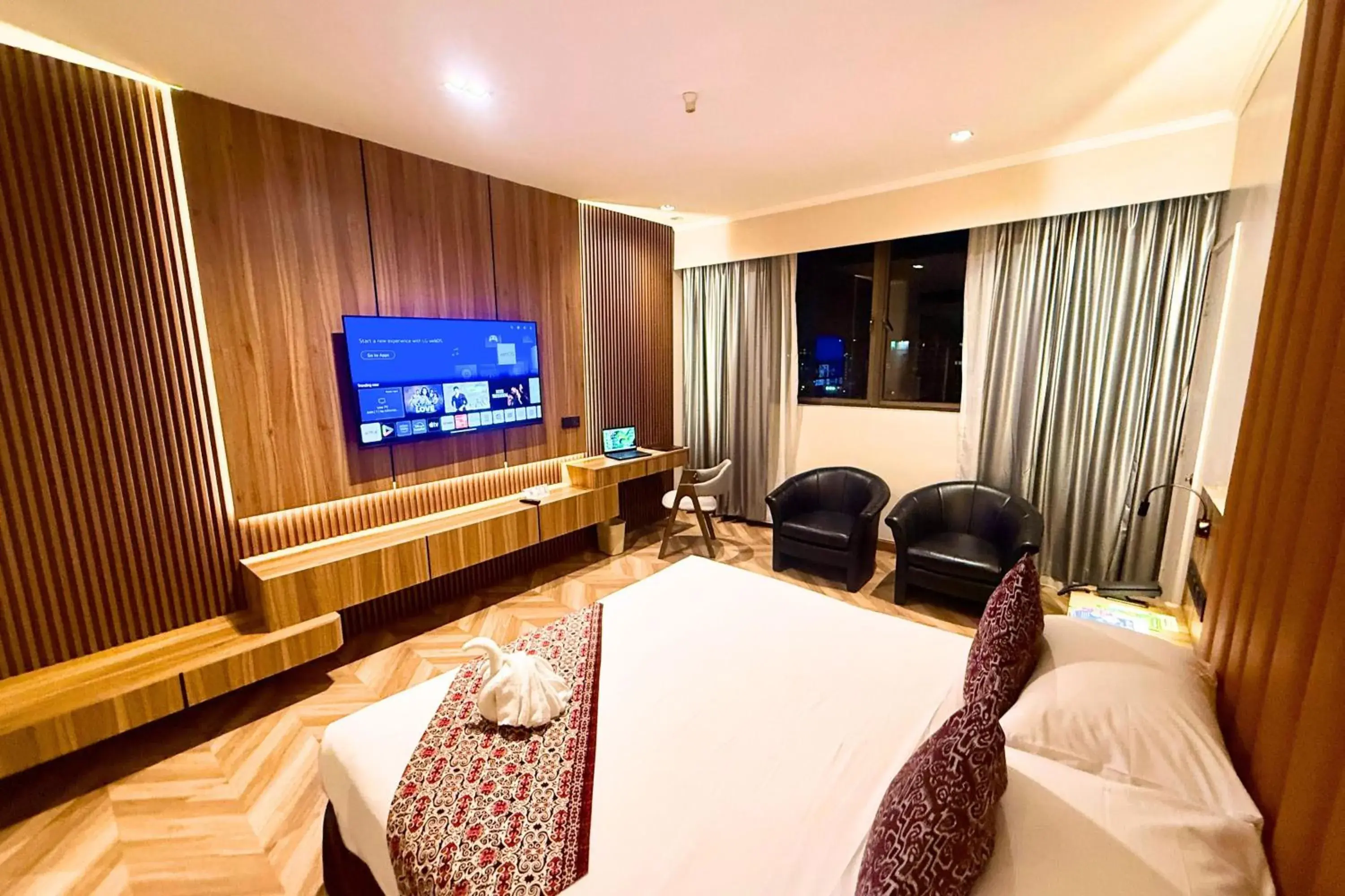 Bed in Hotel Shangri-la Kota Kinabalu Bed in Hotel Shangri-la Kota Kinabalu