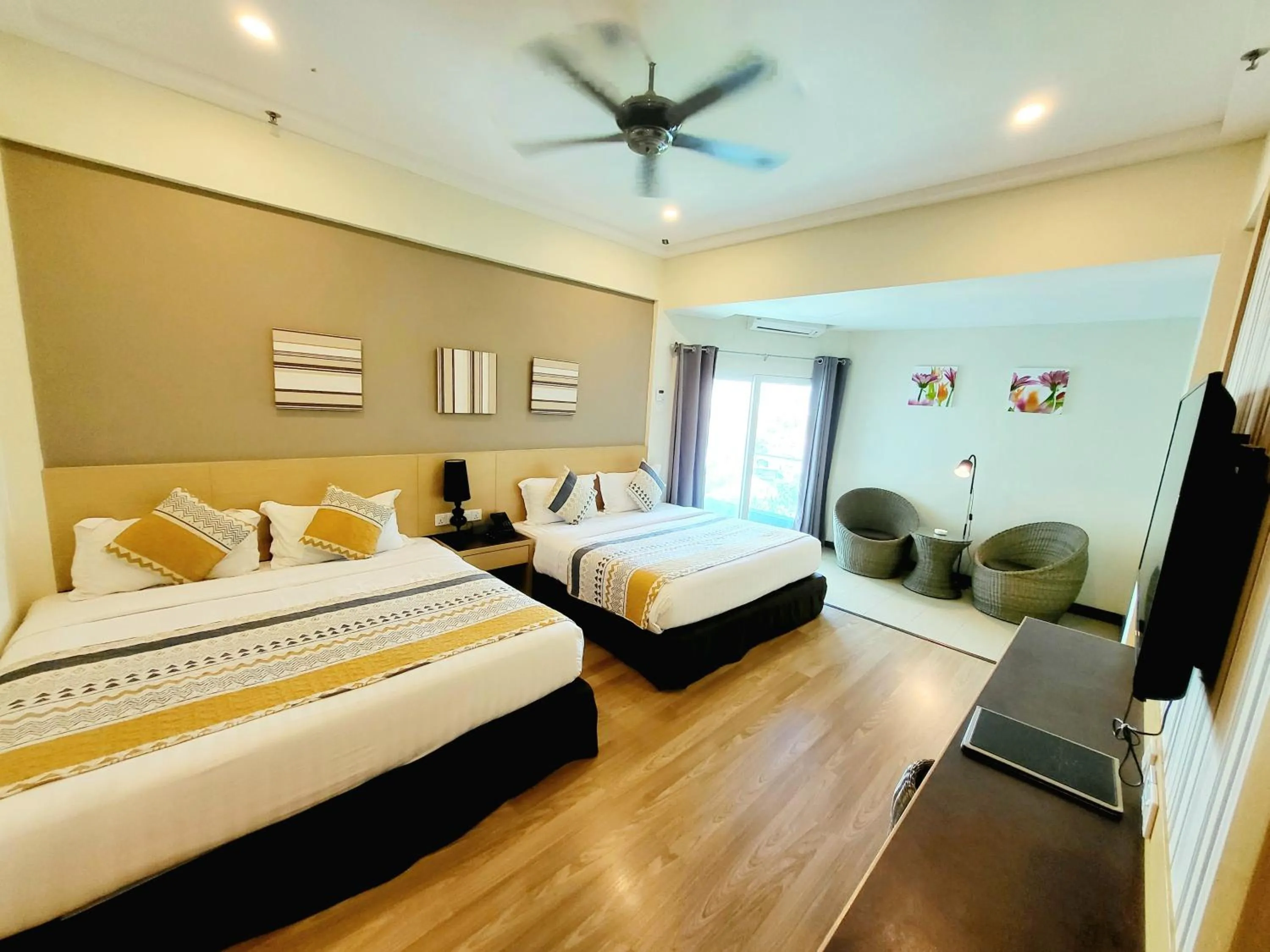 Bed in Langkawi Seaview Hotel