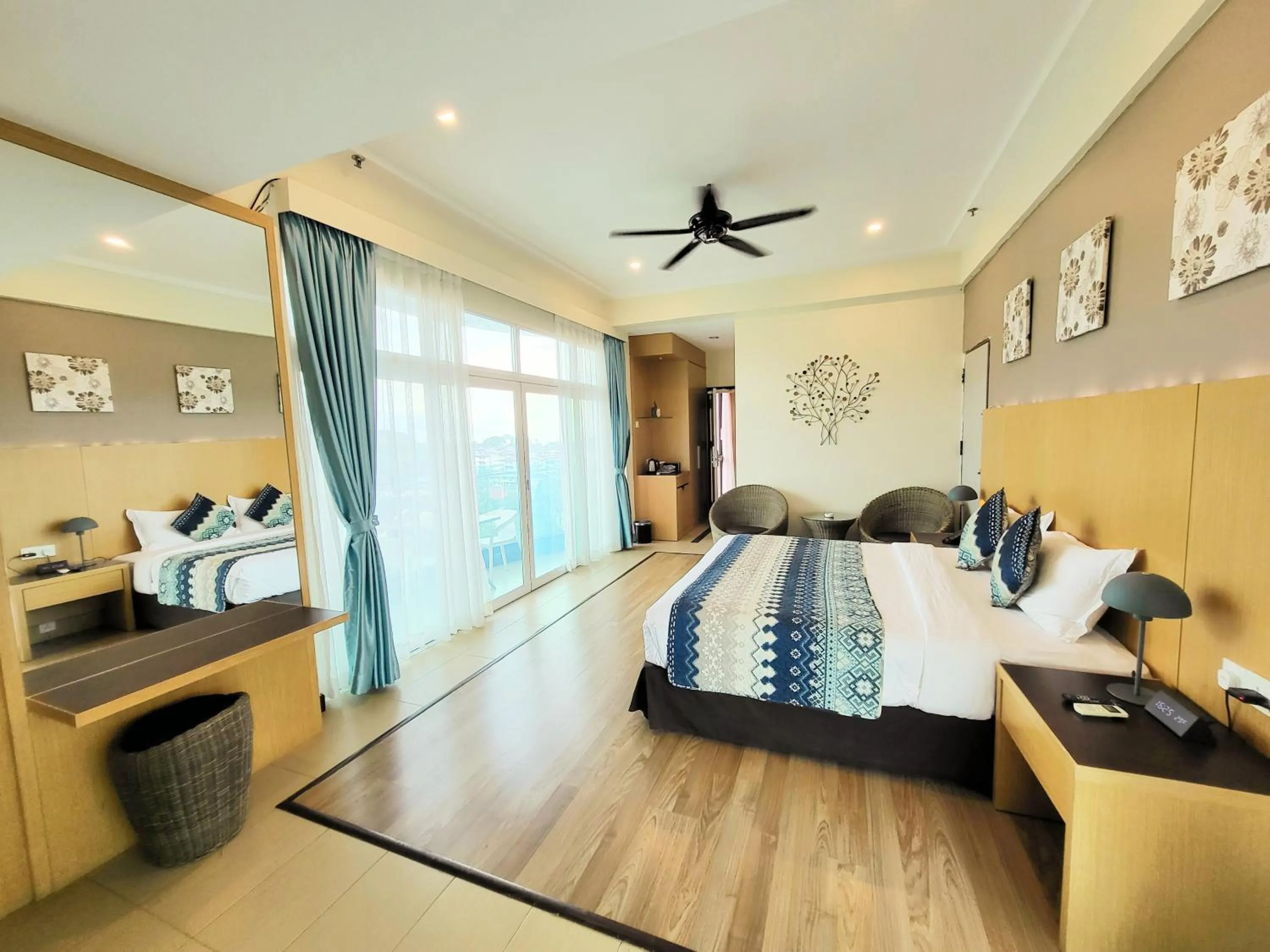 Bed in Langkawi Seaview Hotel