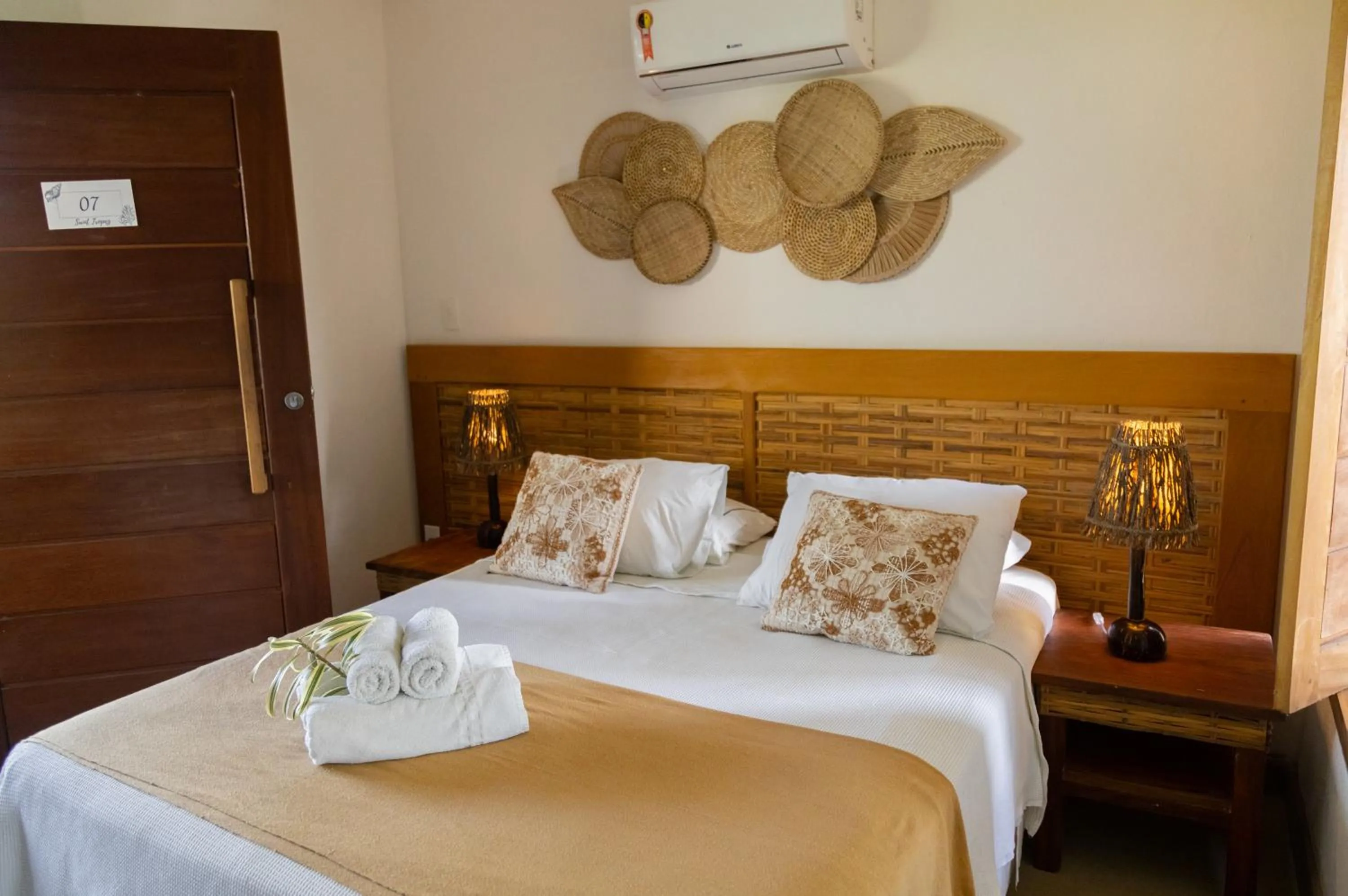 Bed in Pousada Vila do Mar