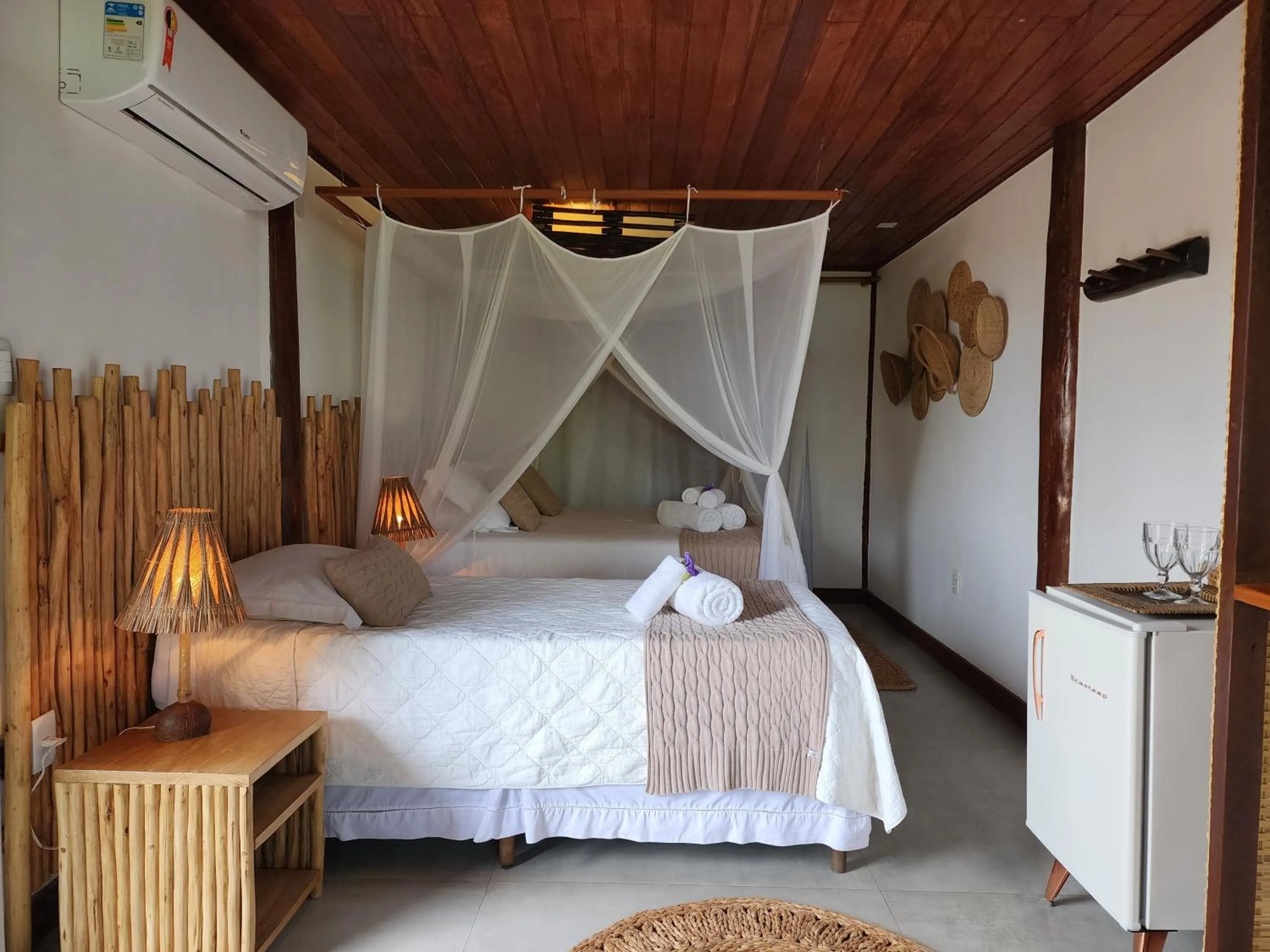 Bed in Pousada Vila do Mar