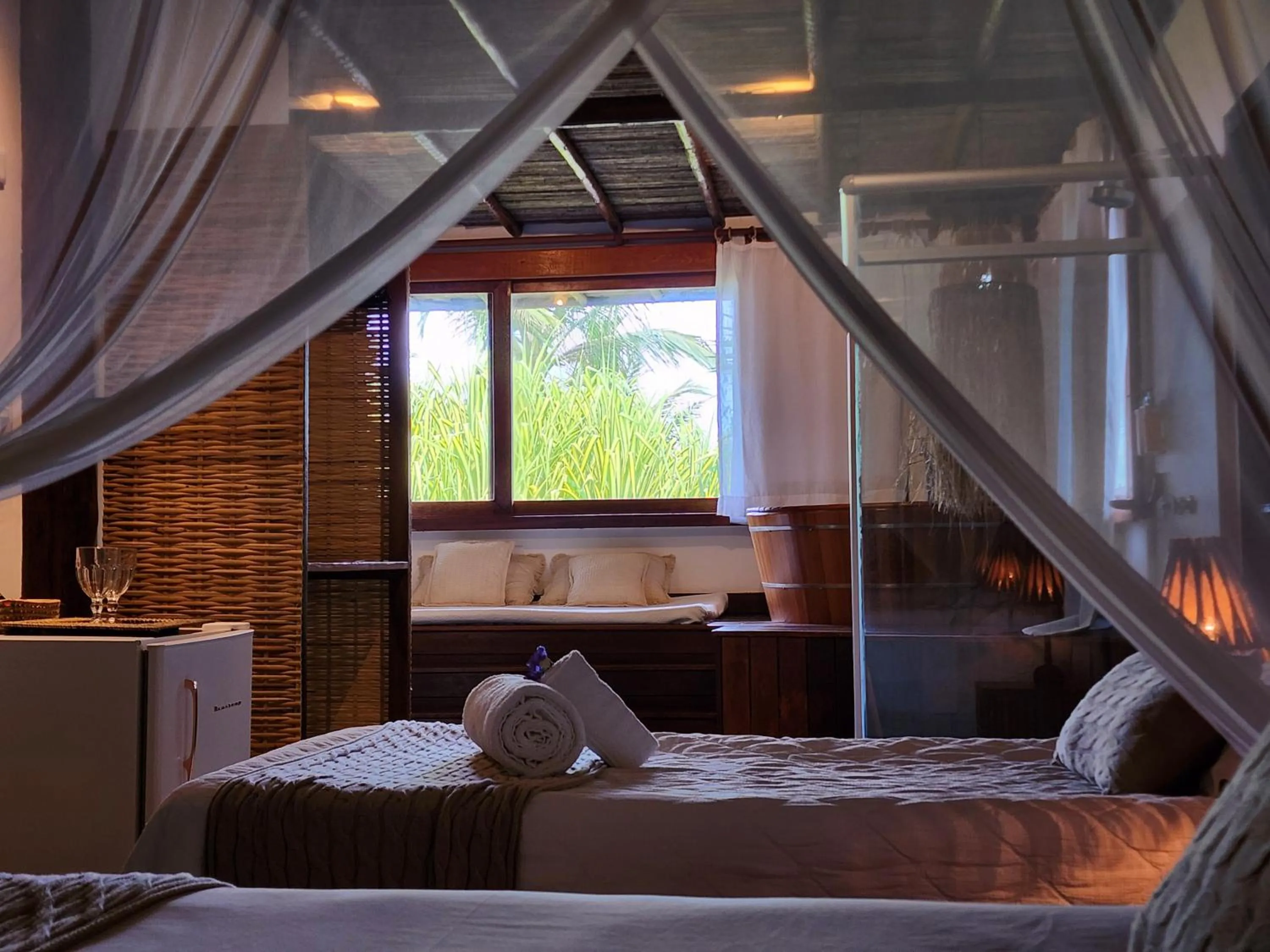 Bed in Pousada Vila do Mar