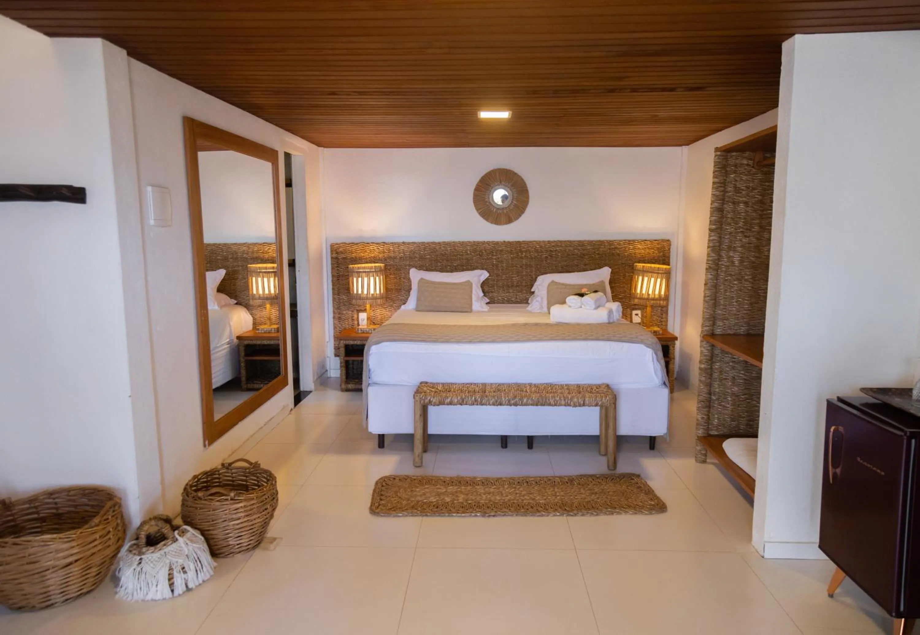 Bed in Pousada Vila do Mar