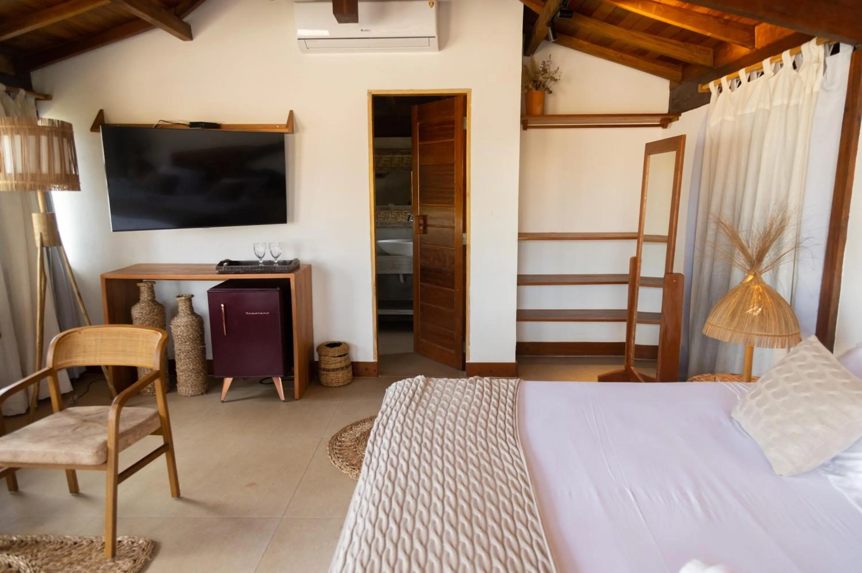 Bed in Pousada Vila do Mar