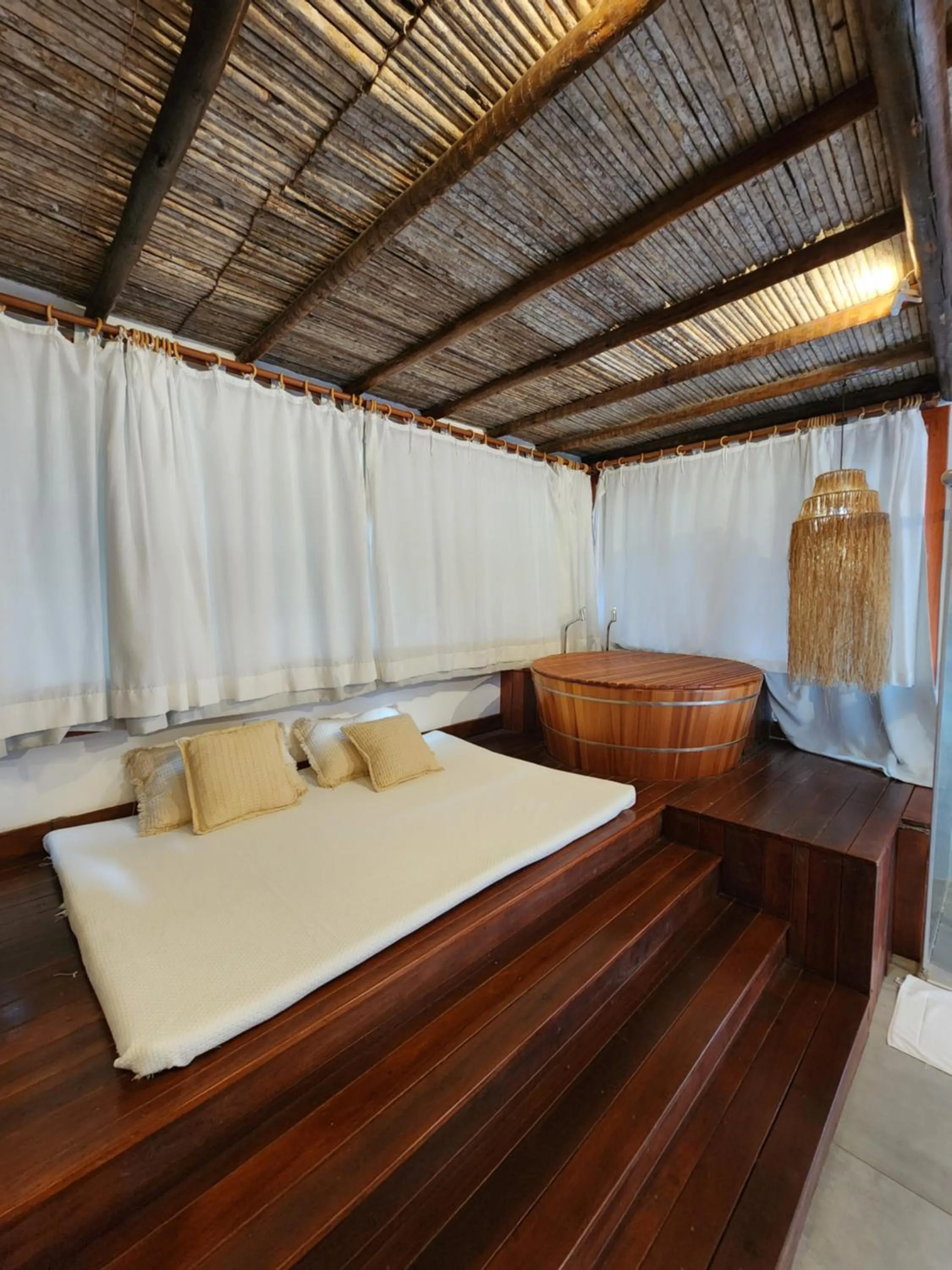 Bed in Pousada Vila do Mar