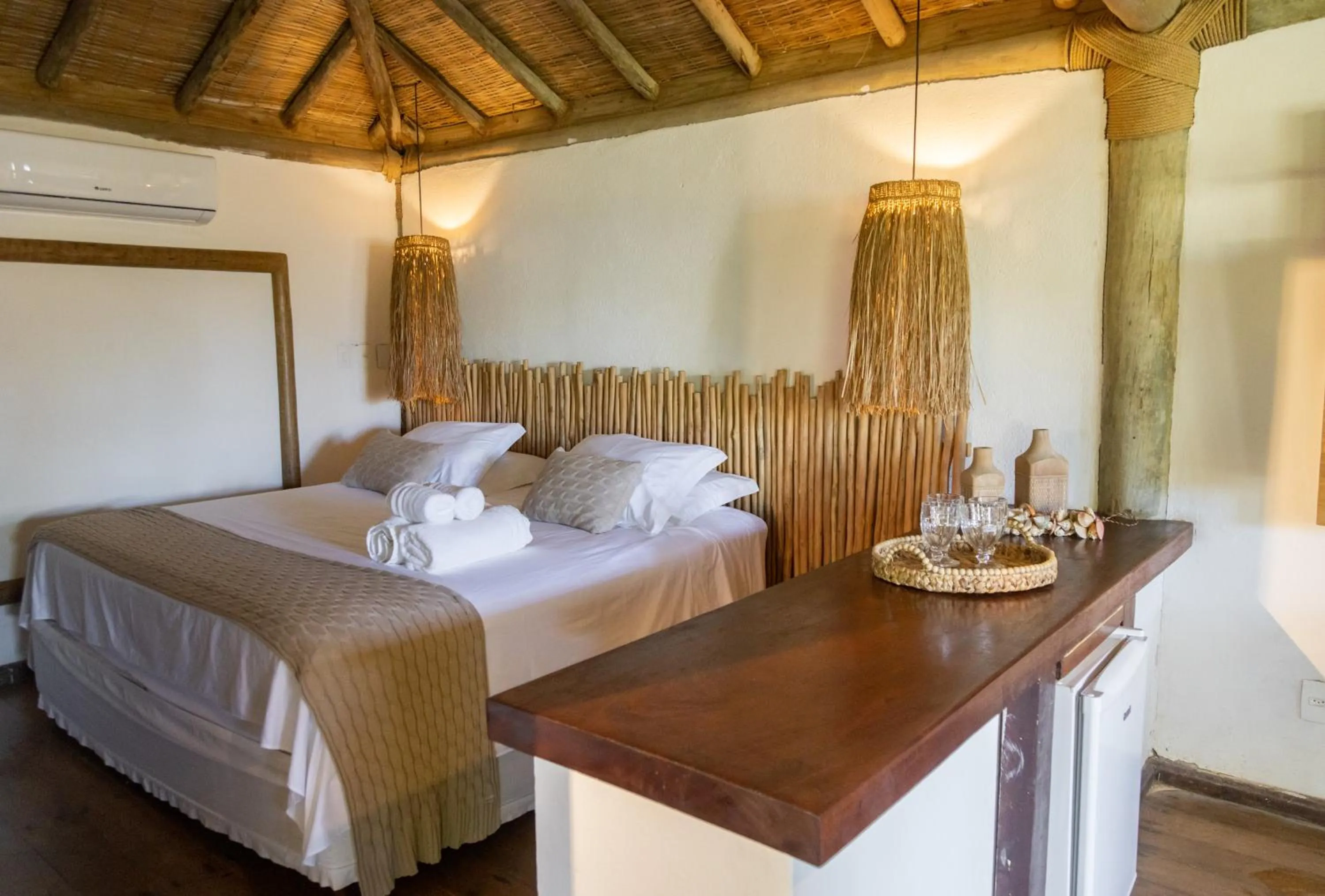 Bed in Pousada Vila do Mar