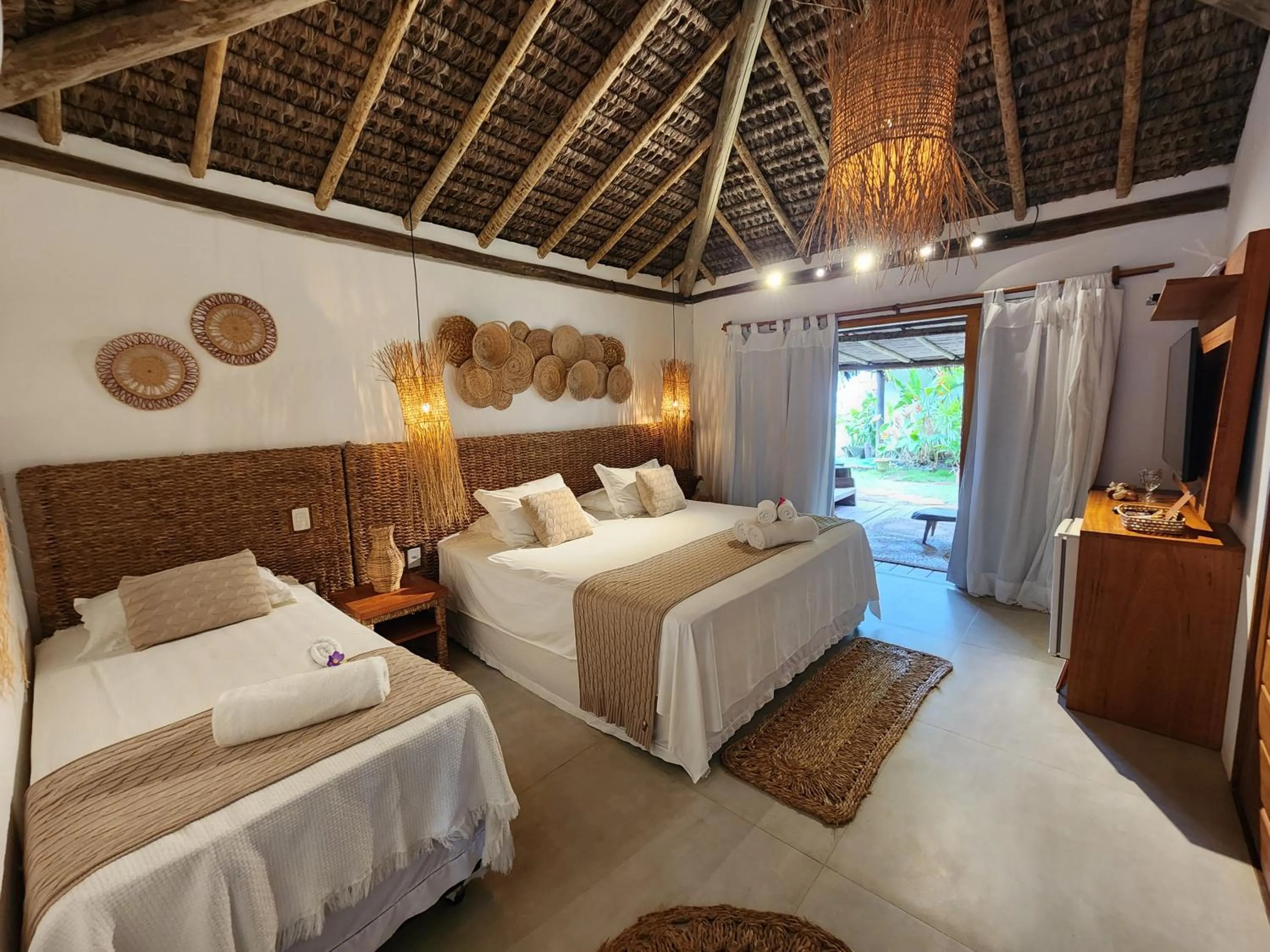 Bed in Pousada Vila do Mar