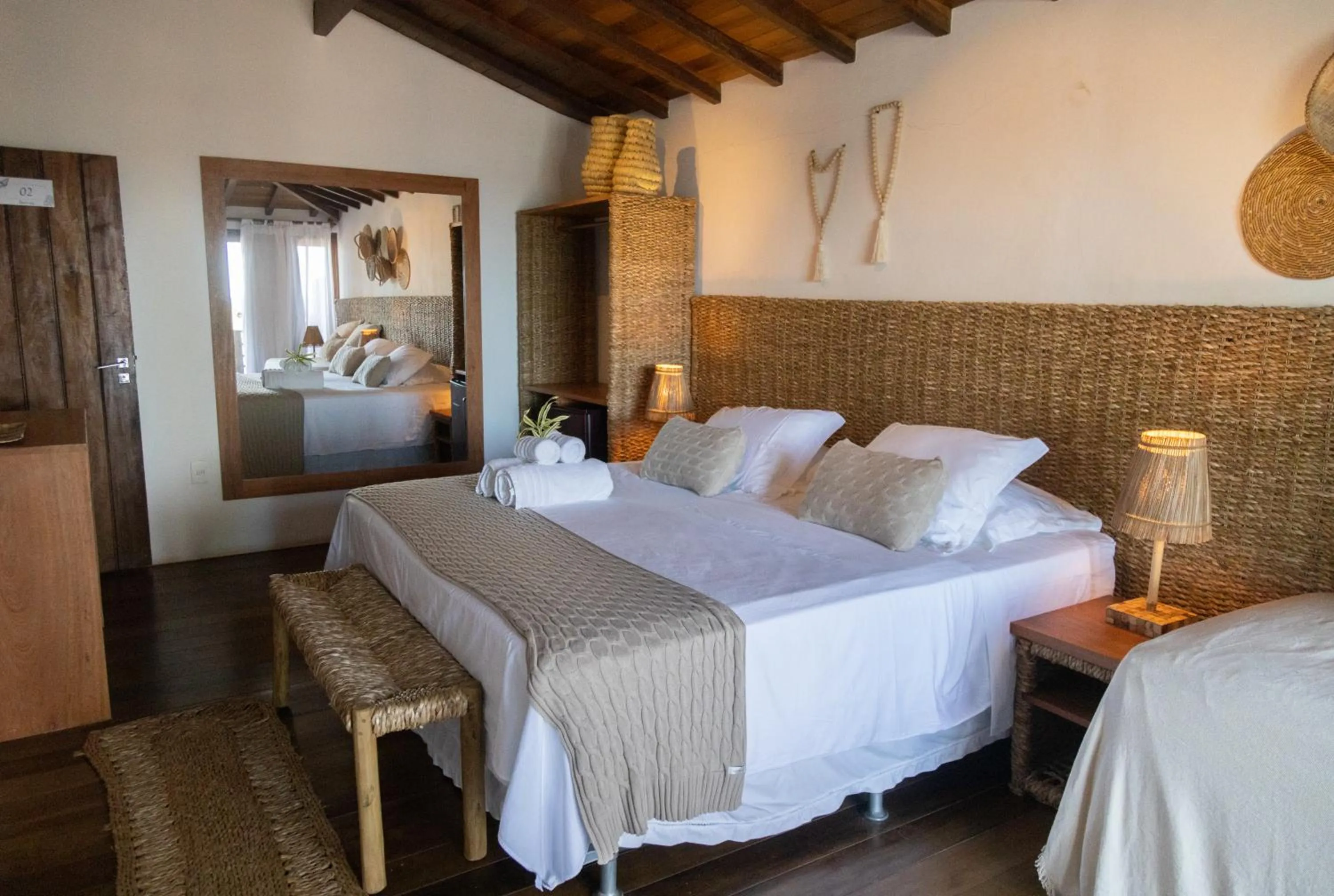 Bed in Pousada Vila do Mar