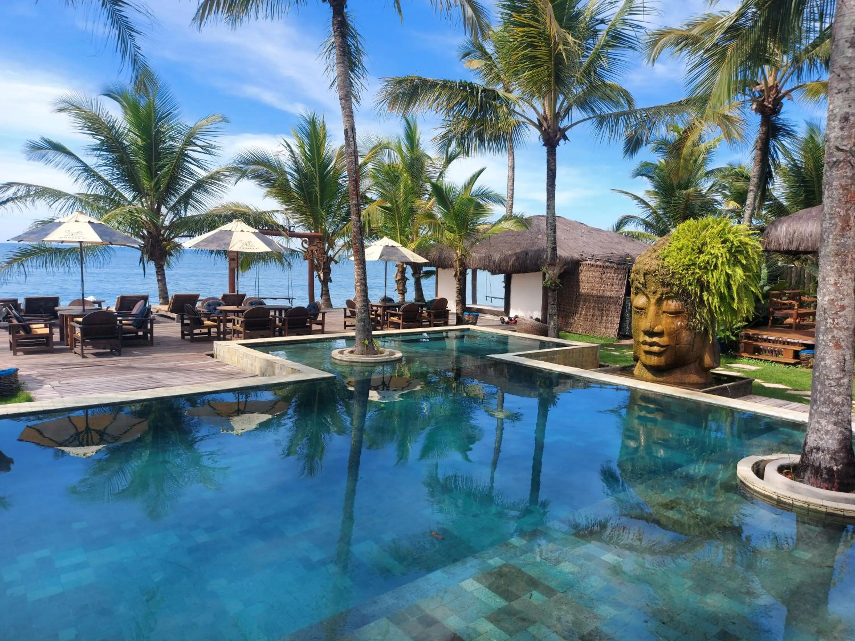 Pool view in Pousada Vila do Mar