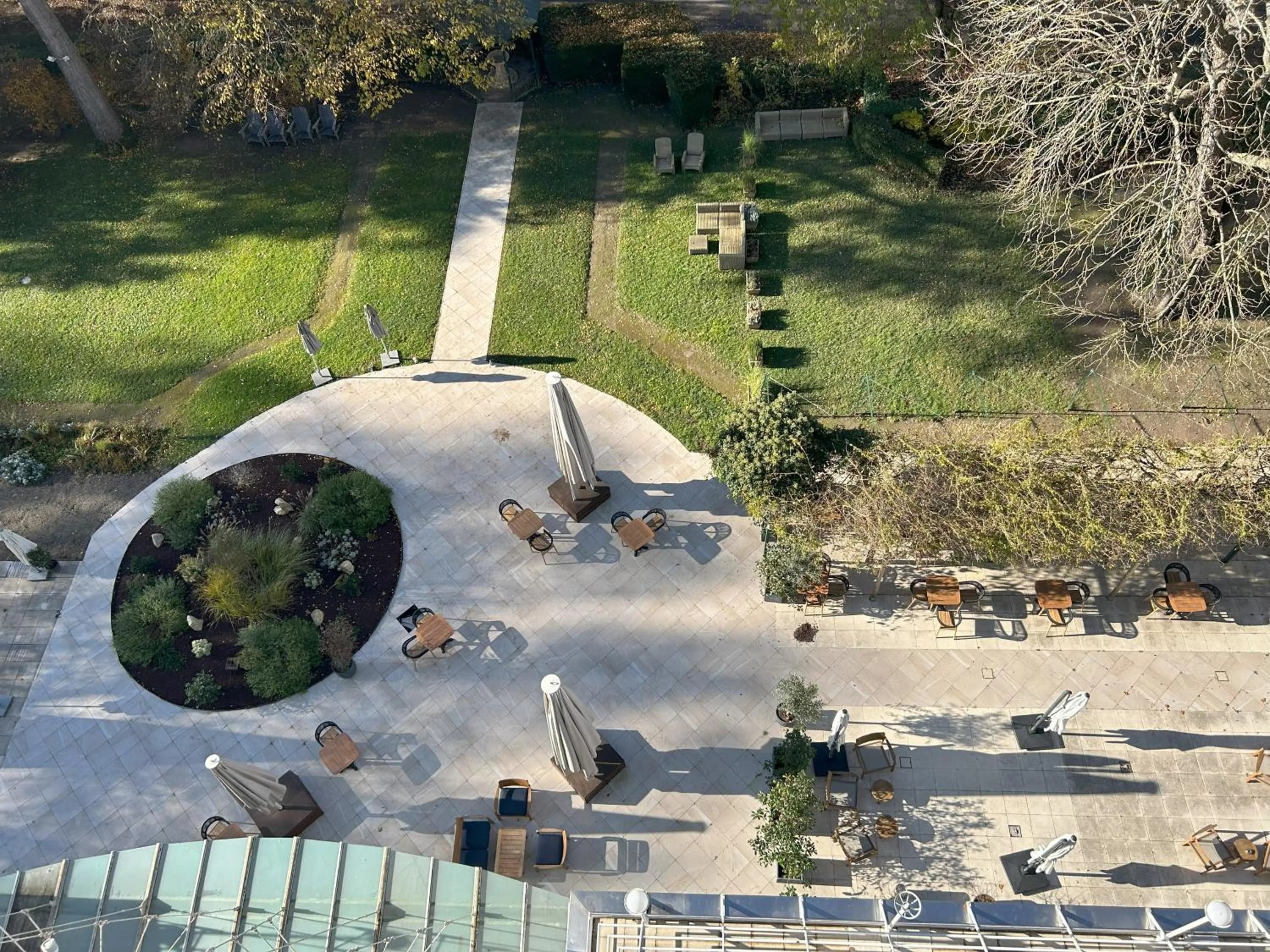 Patio in Célestins Spa Thermal & Hôtel by Vy Resort