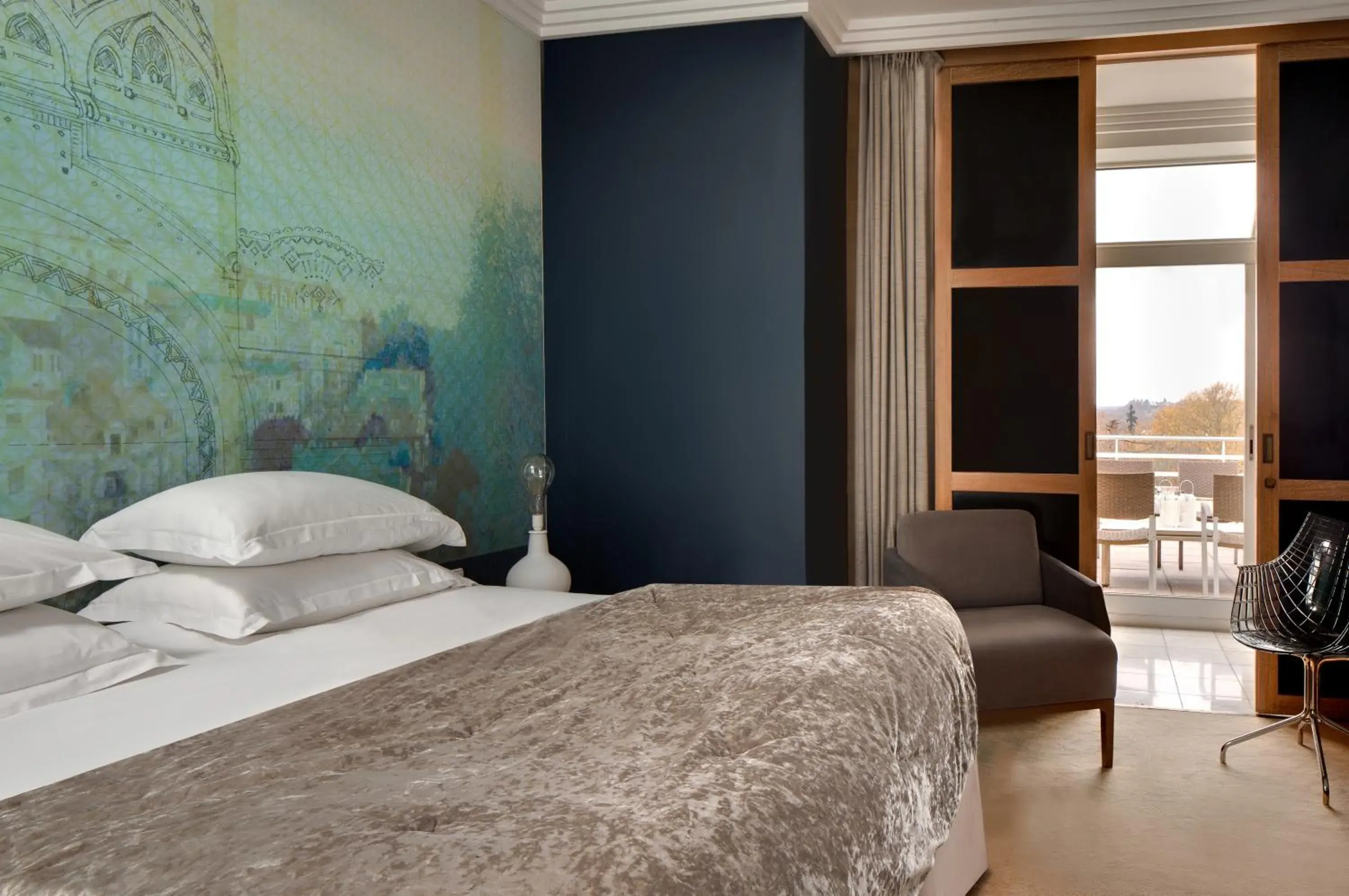 Bedroom, Bed in Célestins Spa Thermal & Hôtel by Vy Resort Bedroom, Bed in Célestins Spa Thermal & Hôtel by Vy Resort