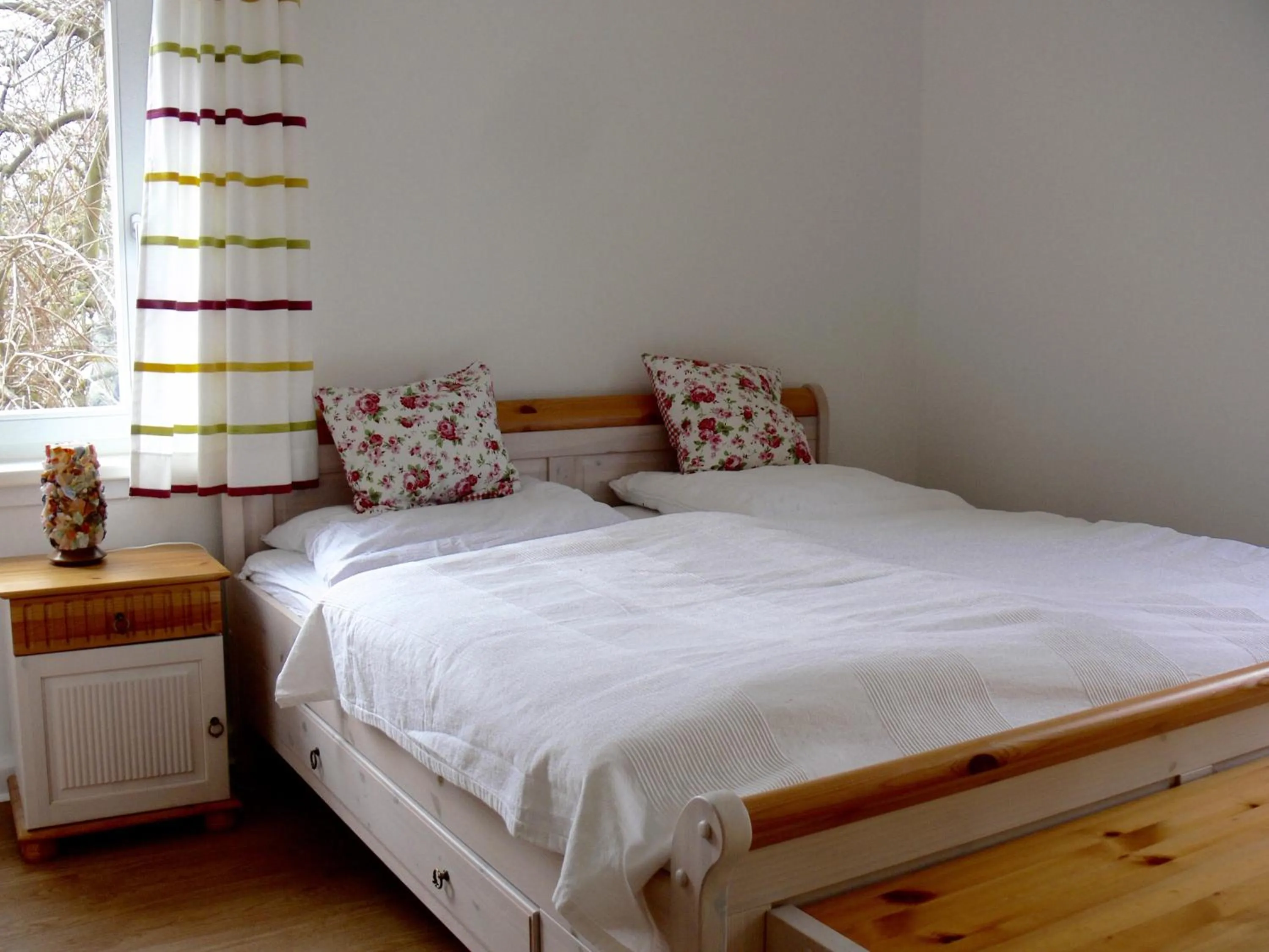 Bed in Ferienwohnung Siegers