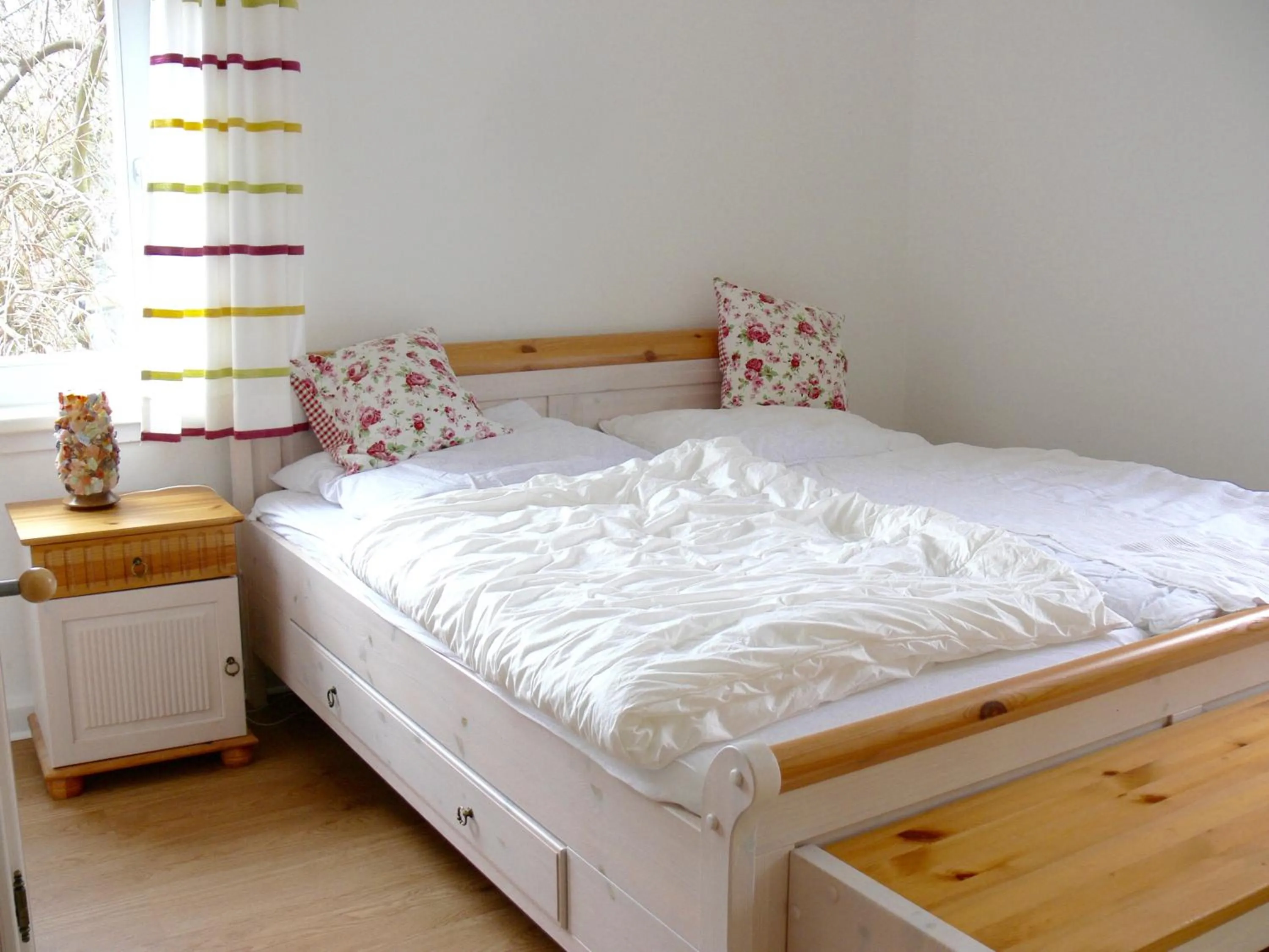 Bed in Ferienwohnung Siegers