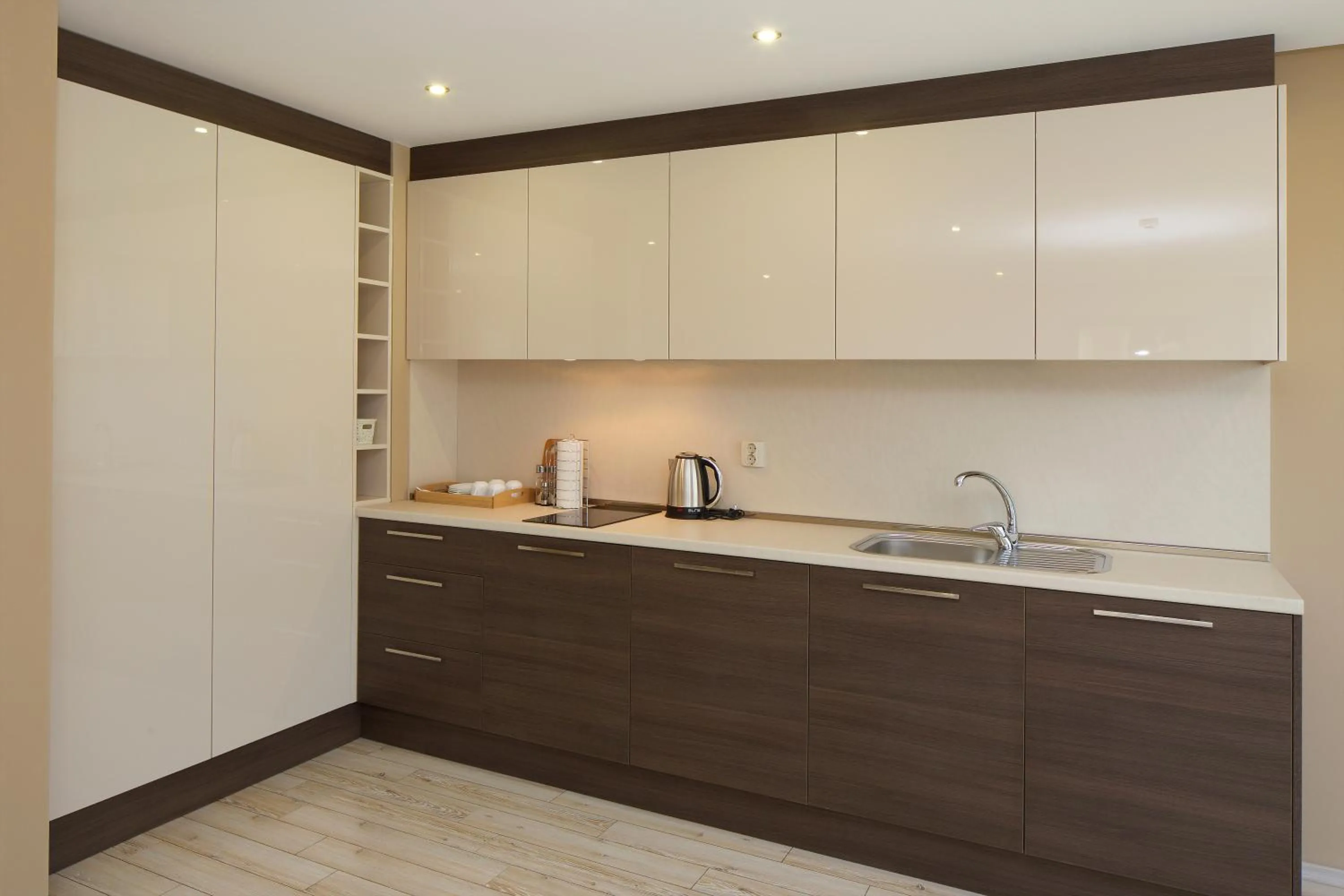 Kitchen or kitchenette in Aparthotel Paradiso