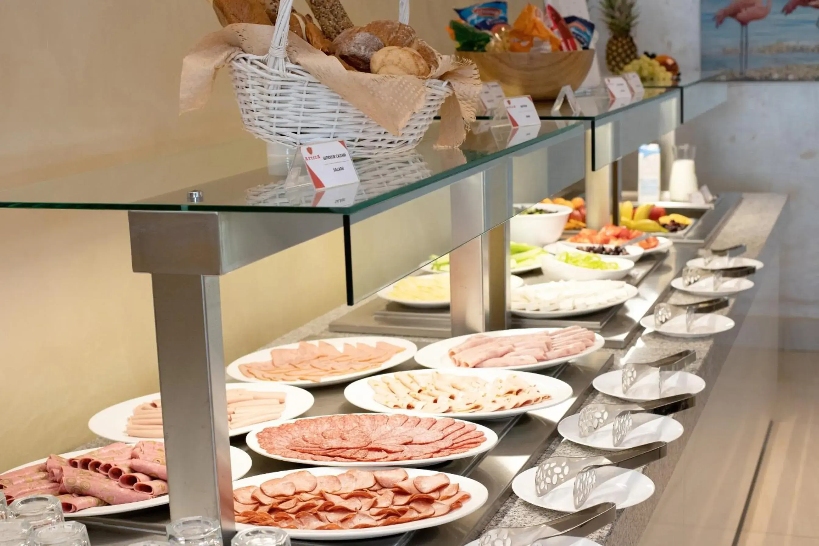 Buffet breakfast in Aparthotel Paradiso Buffet breakfast in Aparthotel Paradiso