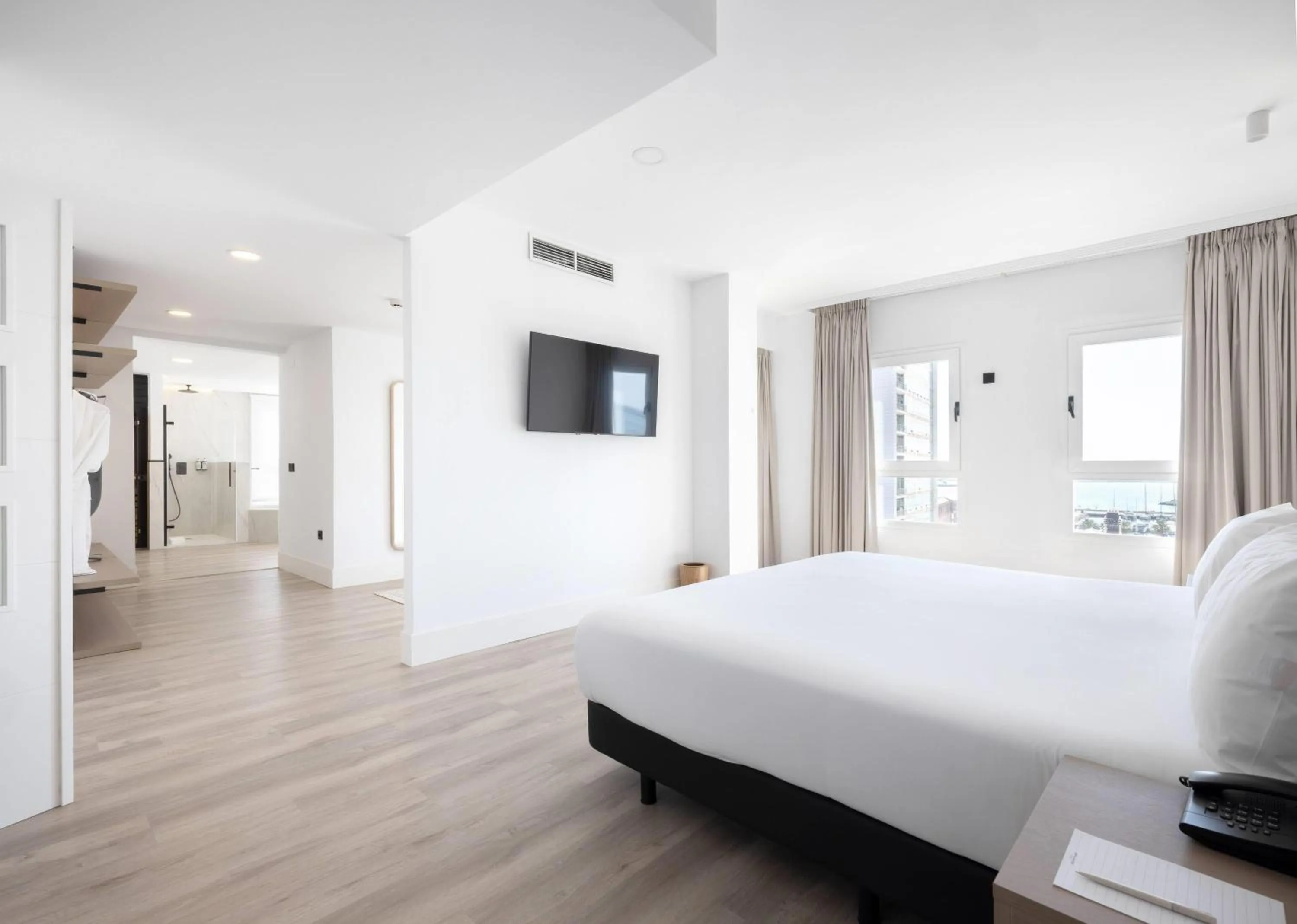 Bedroom, Bed in Hotel Melilla Puerto, Affiliated by Meliá