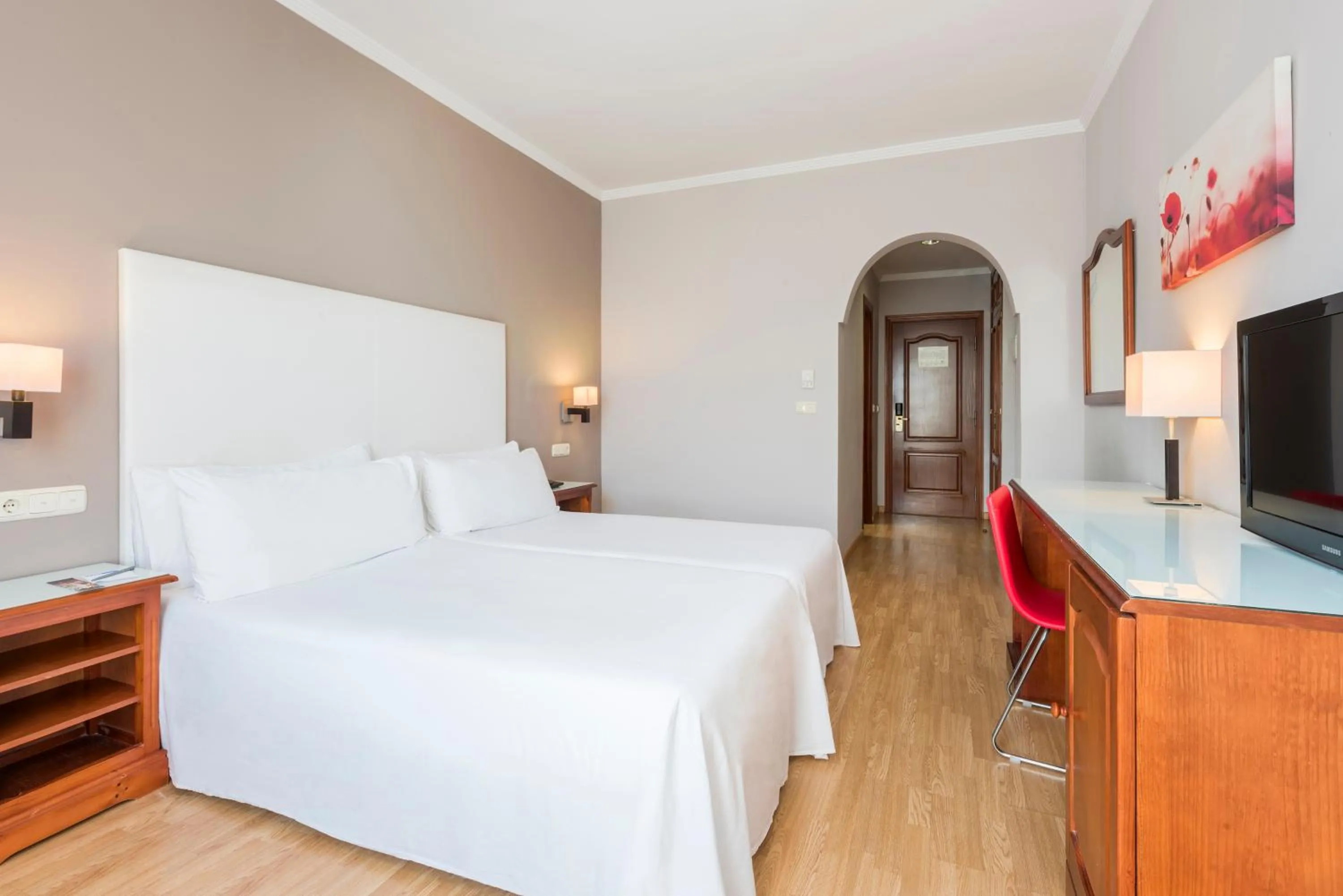 Bed in Hotel Melilla Puerto, Affiliated by Meliá