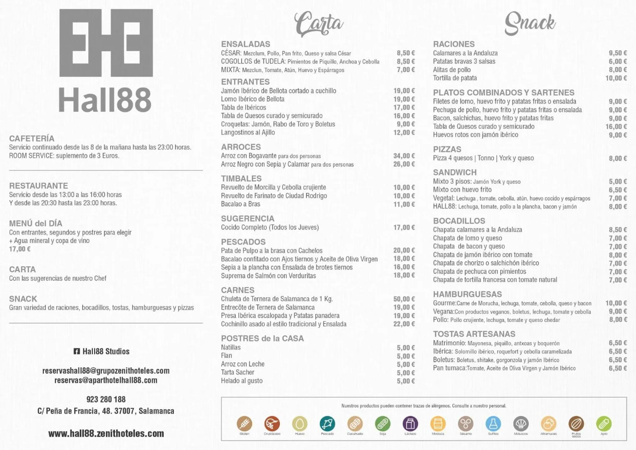 Restaurant/places to eat in Zenit Aparthotel Hall 88