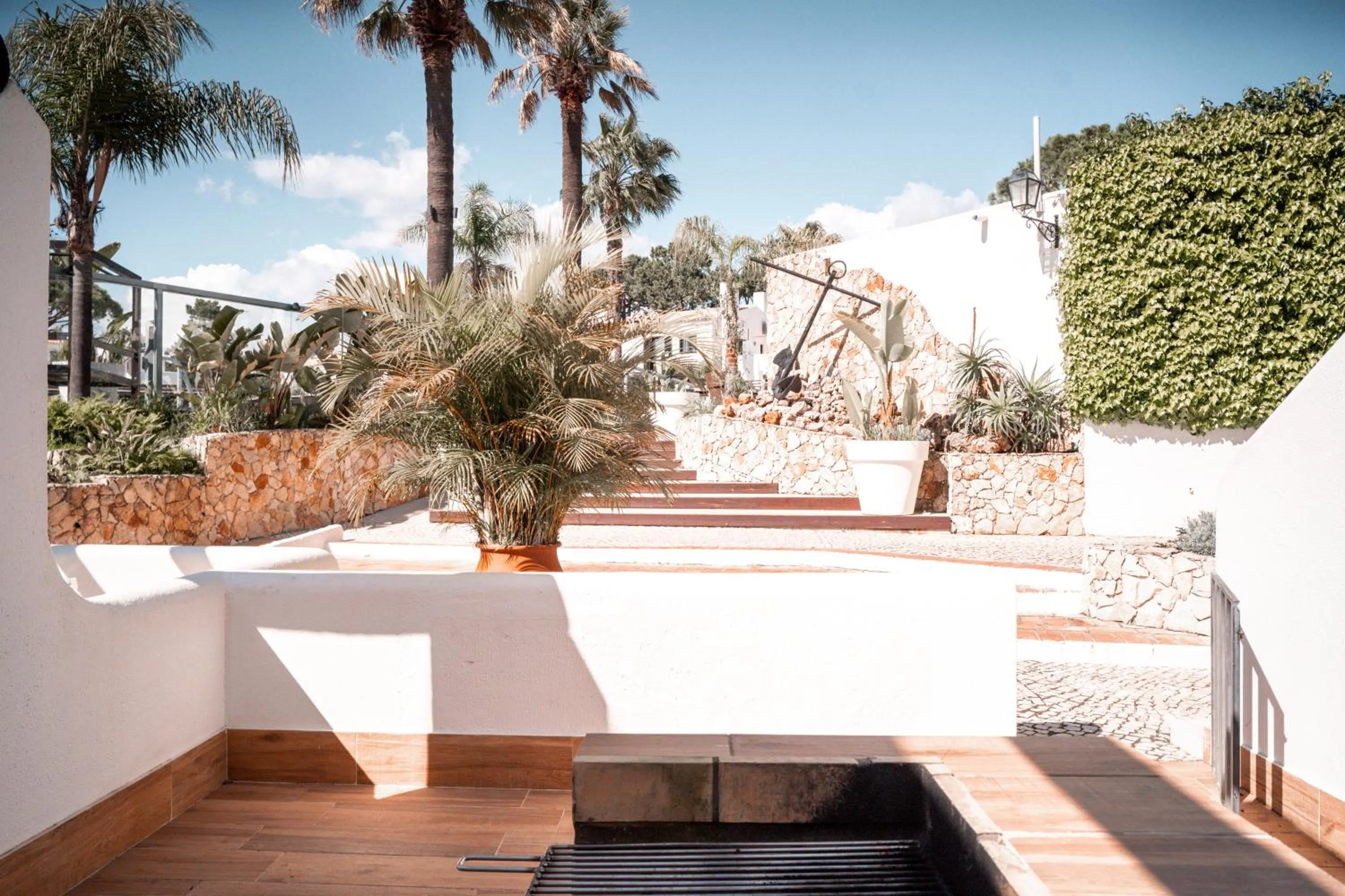 Balcony/Terrace in Apartamentos Honorio - Pool and Garden