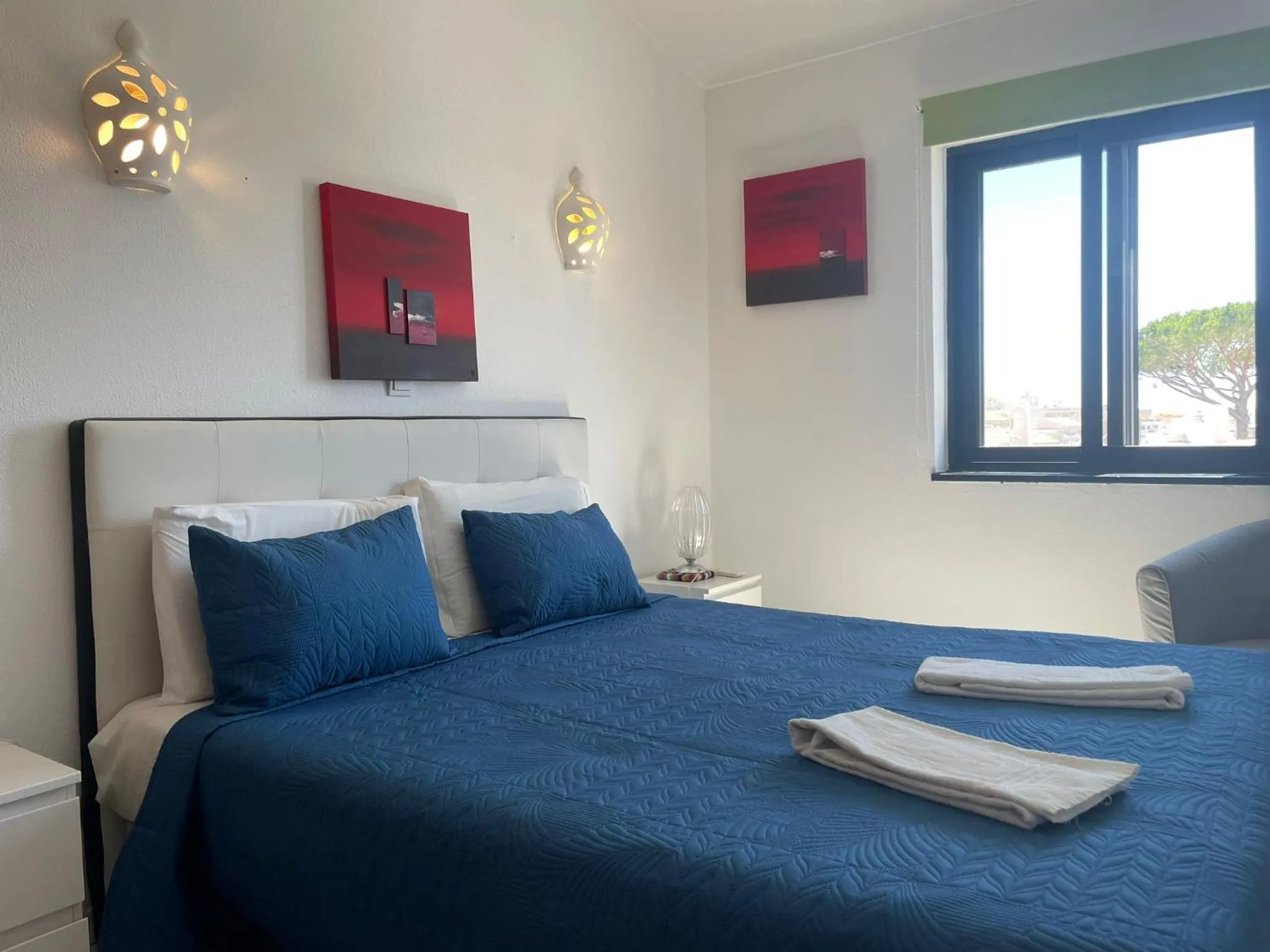 Bed in Apartamentos Honorio - Pool and Garden