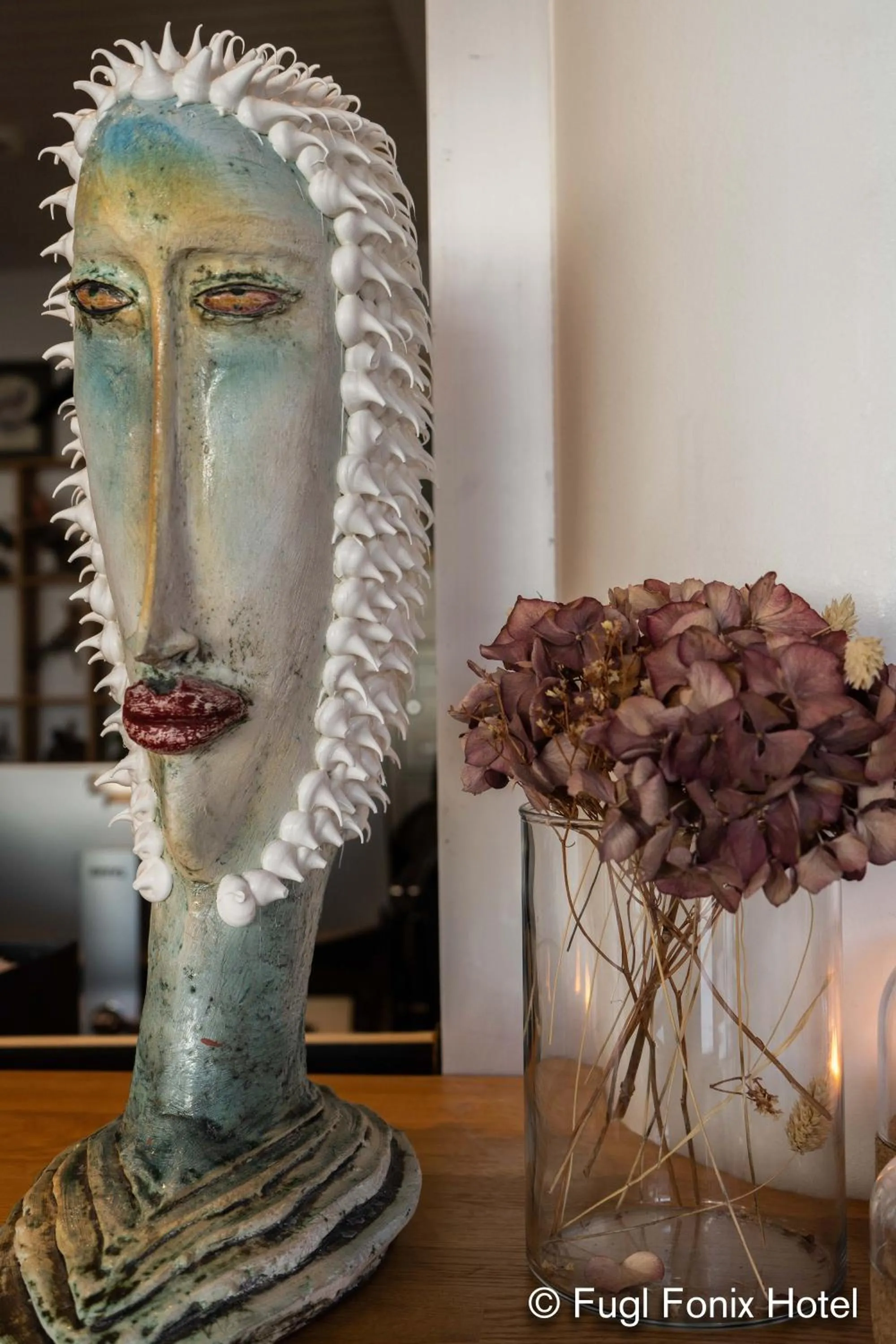 Decorative detail in Fugl Fønix Hotel