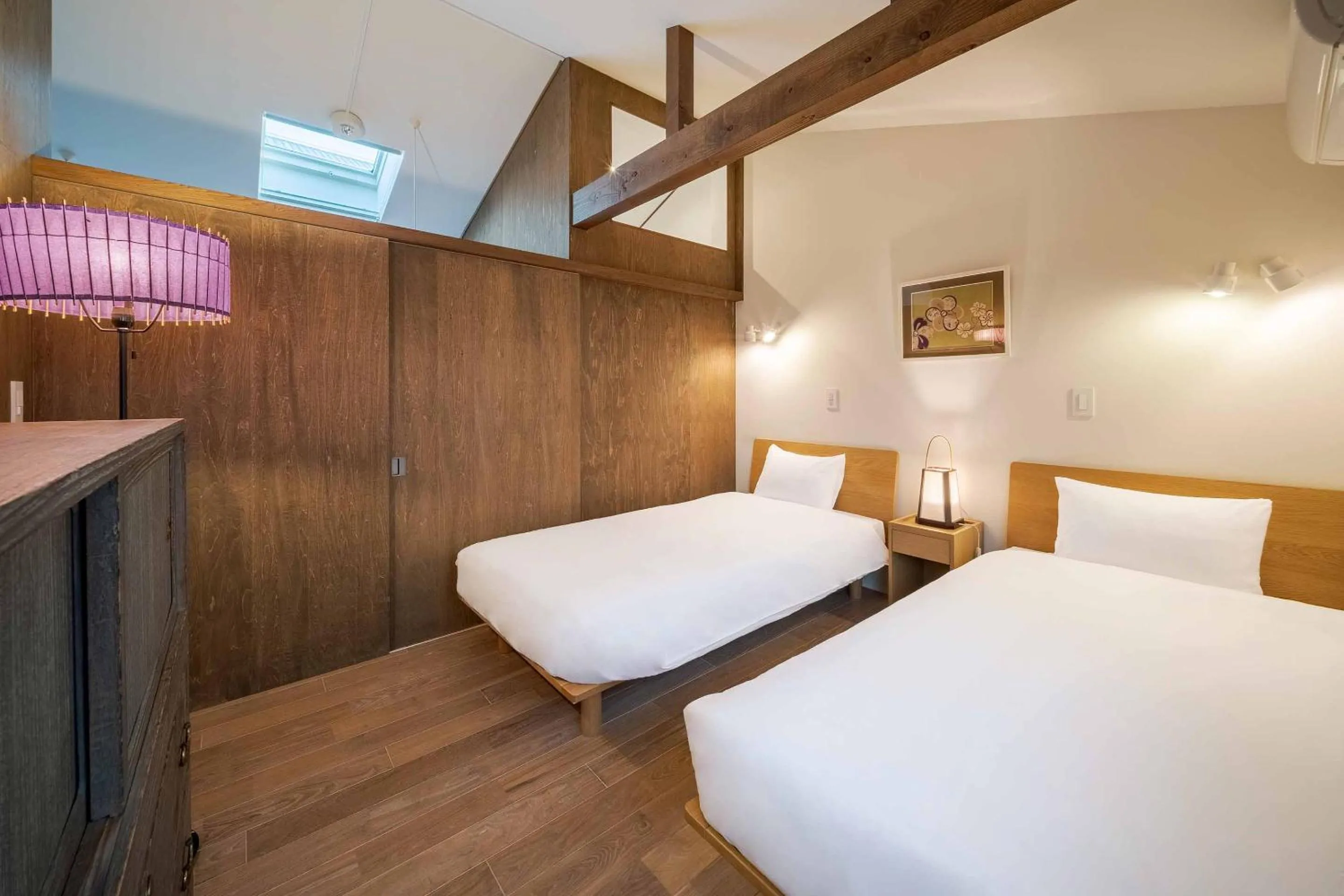 Bed in Aoshida Machiya House