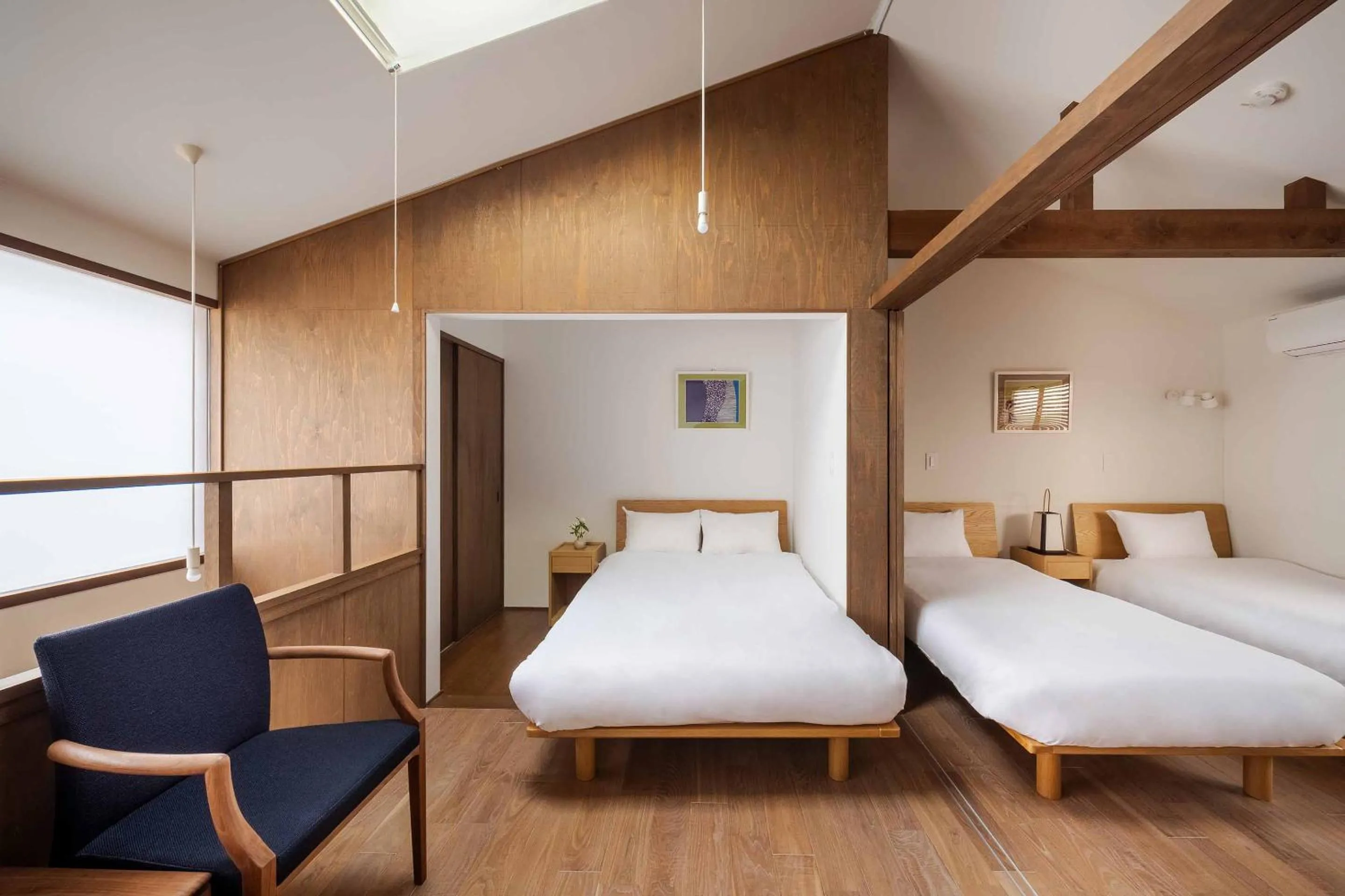 Bed in Aoshida Machiya House