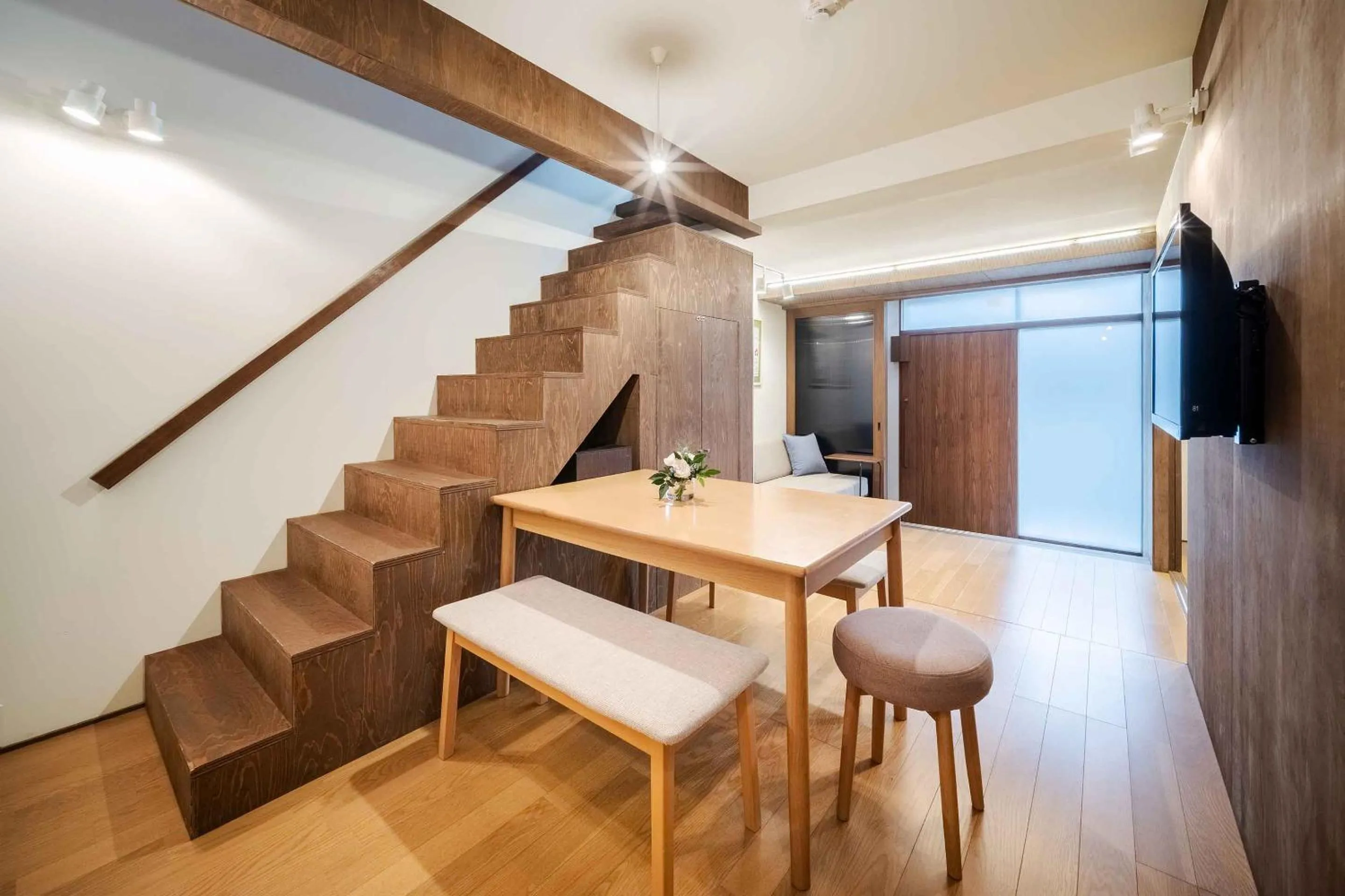 Living room in Aoshida Machiya House
