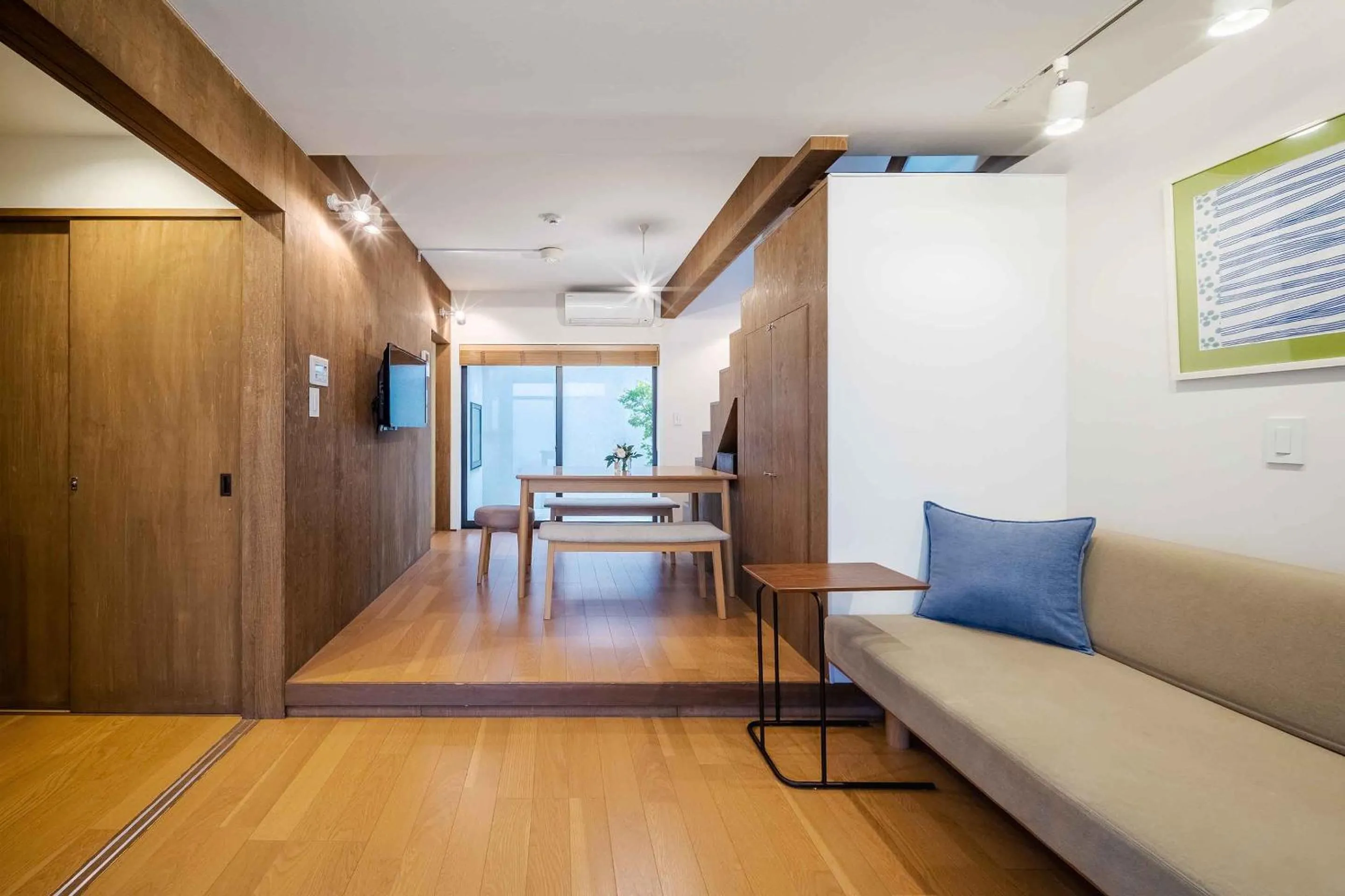 Living room in Aoshida Machiya House