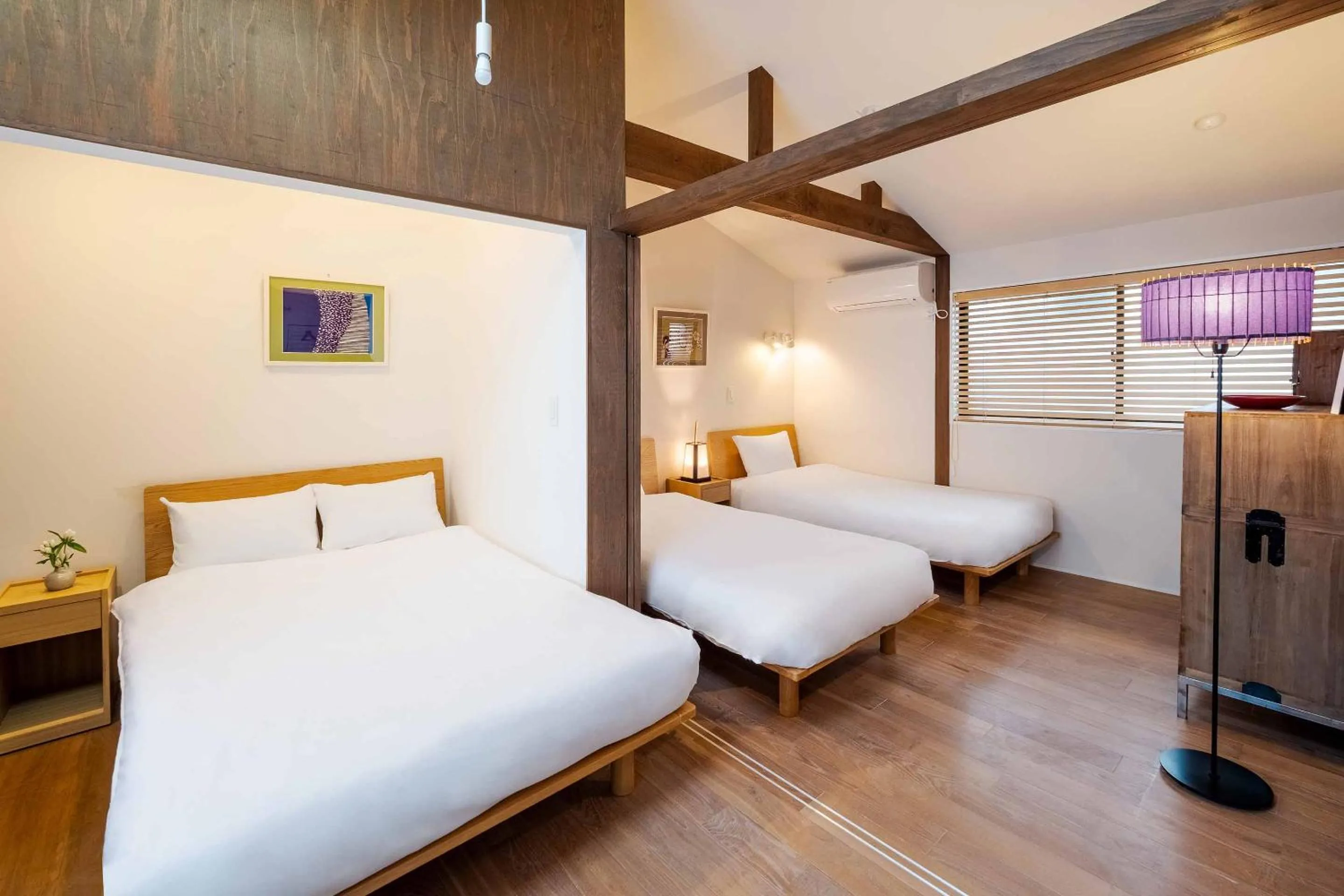 Bed in Aoshida Machiya House