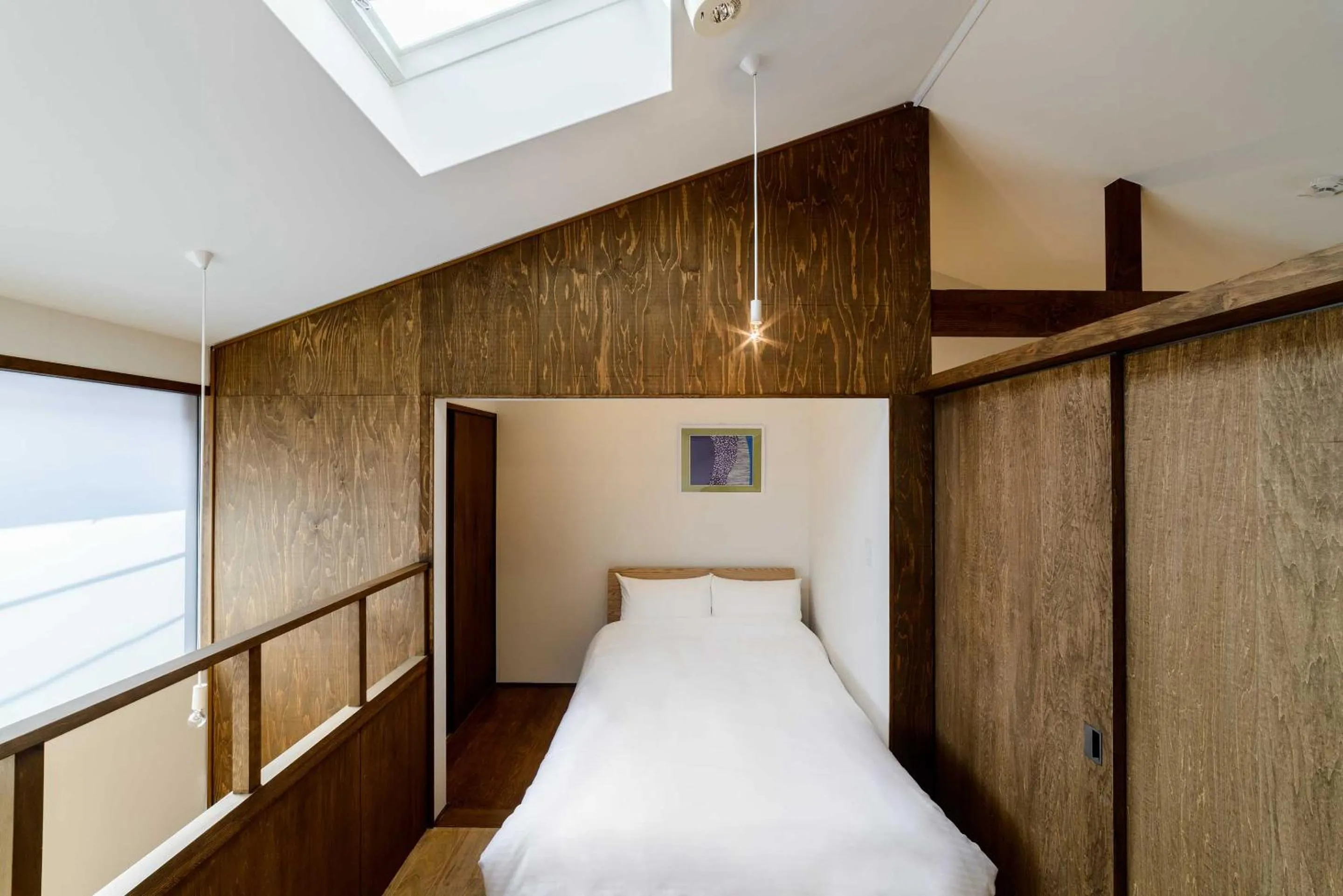 Bed in Aoshida Machiya House