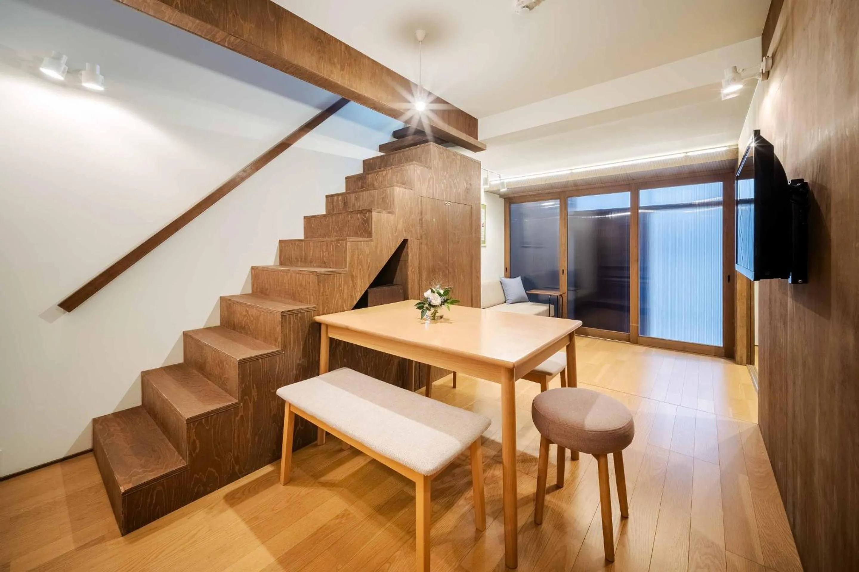 Living room in Aoshida Machiya House
