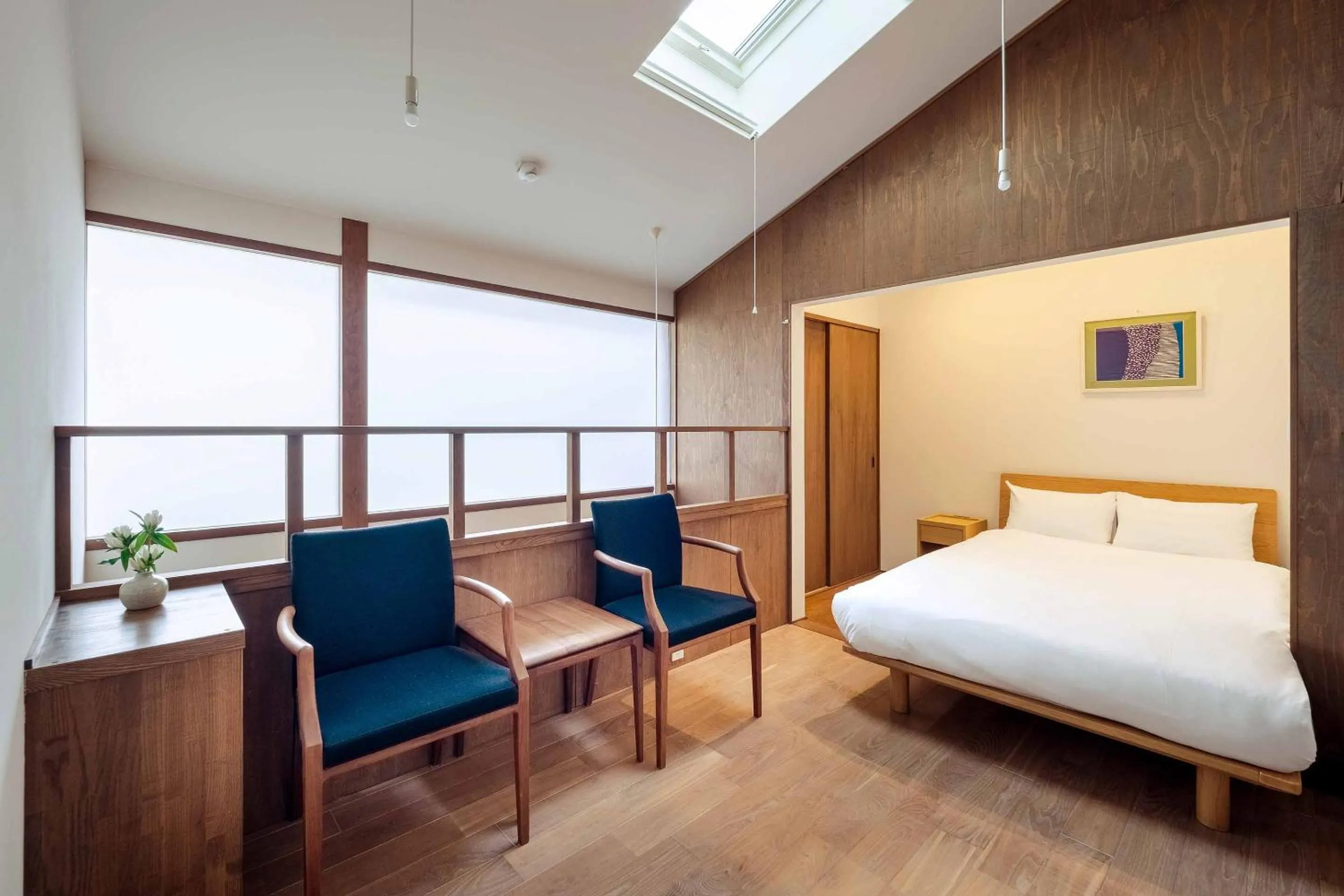 Bed in Aoshida Machiya House