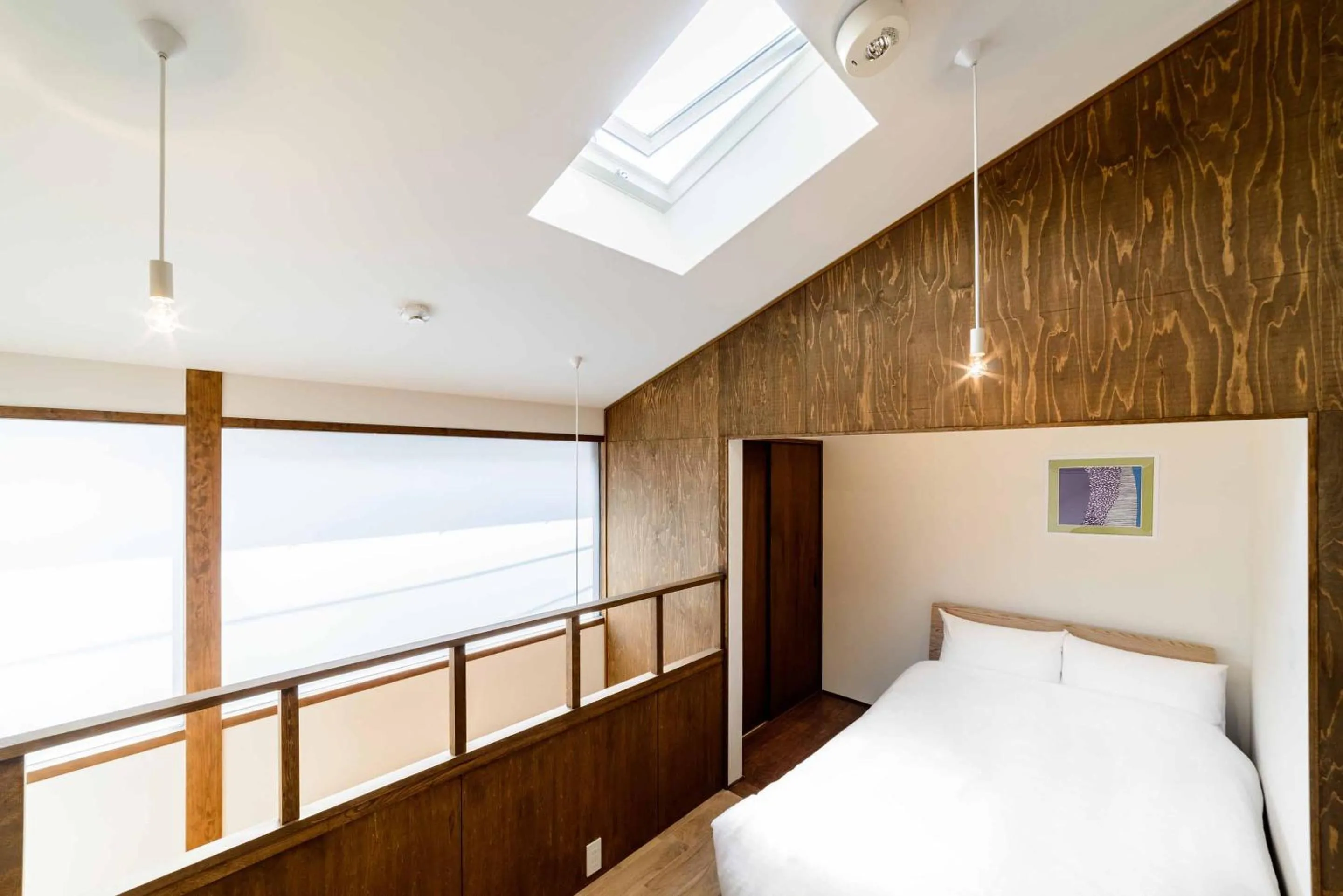 Bed in Aoshida Machiya House