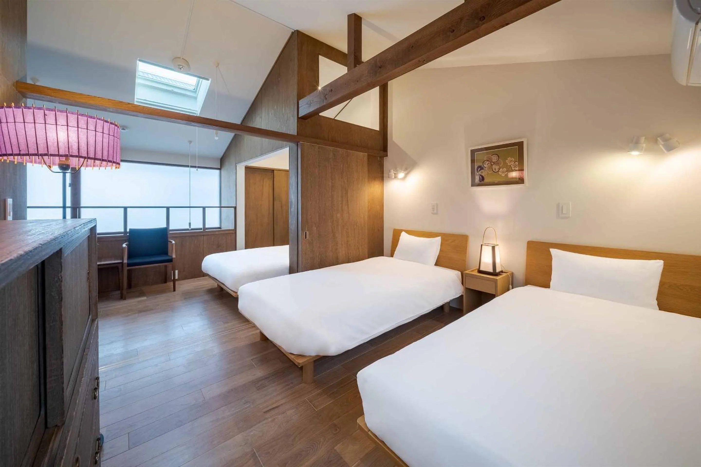 Bed in Aoshida Machiya House